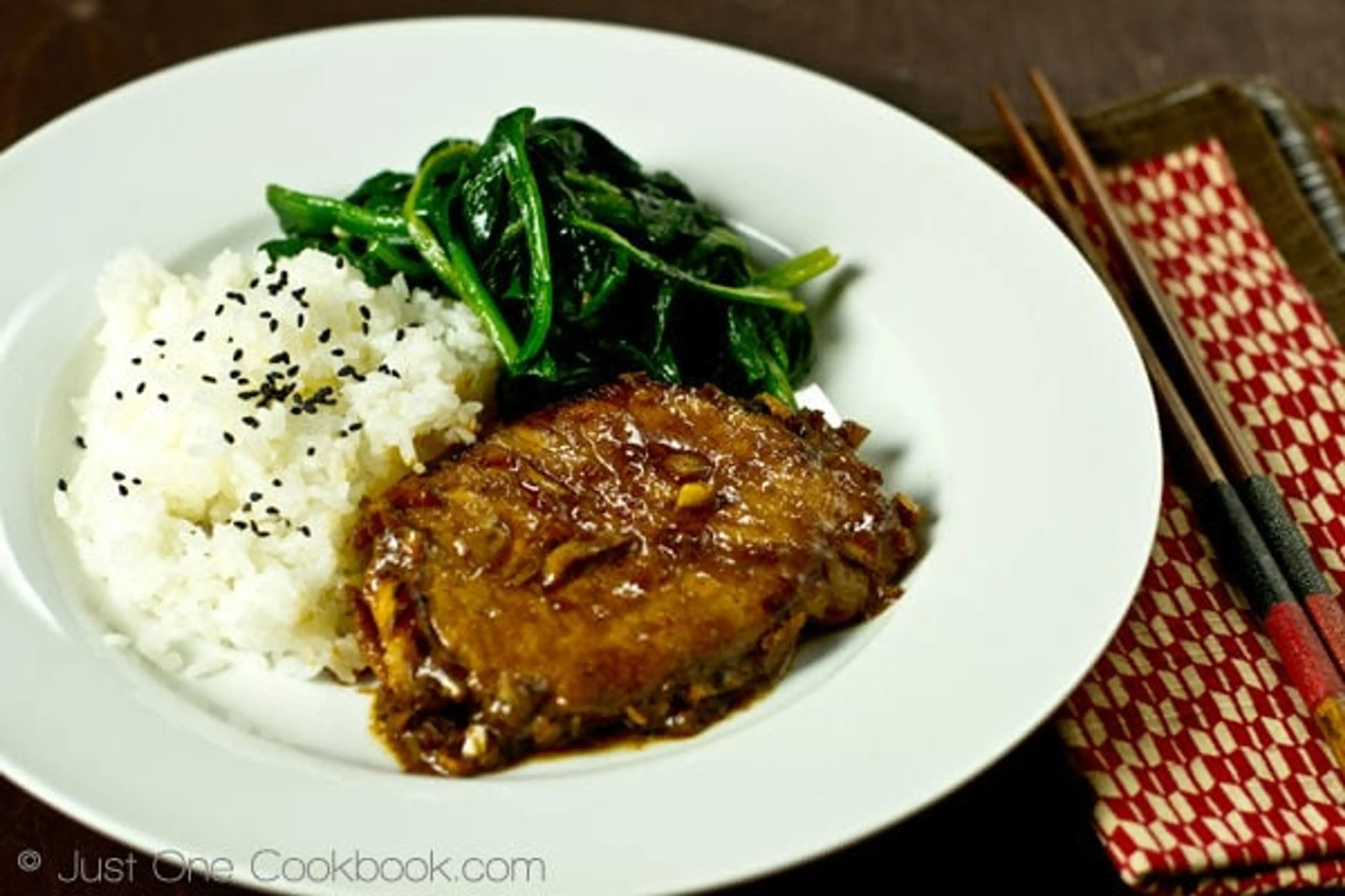 Asian Pork Chop with Ginger Soy Sauce