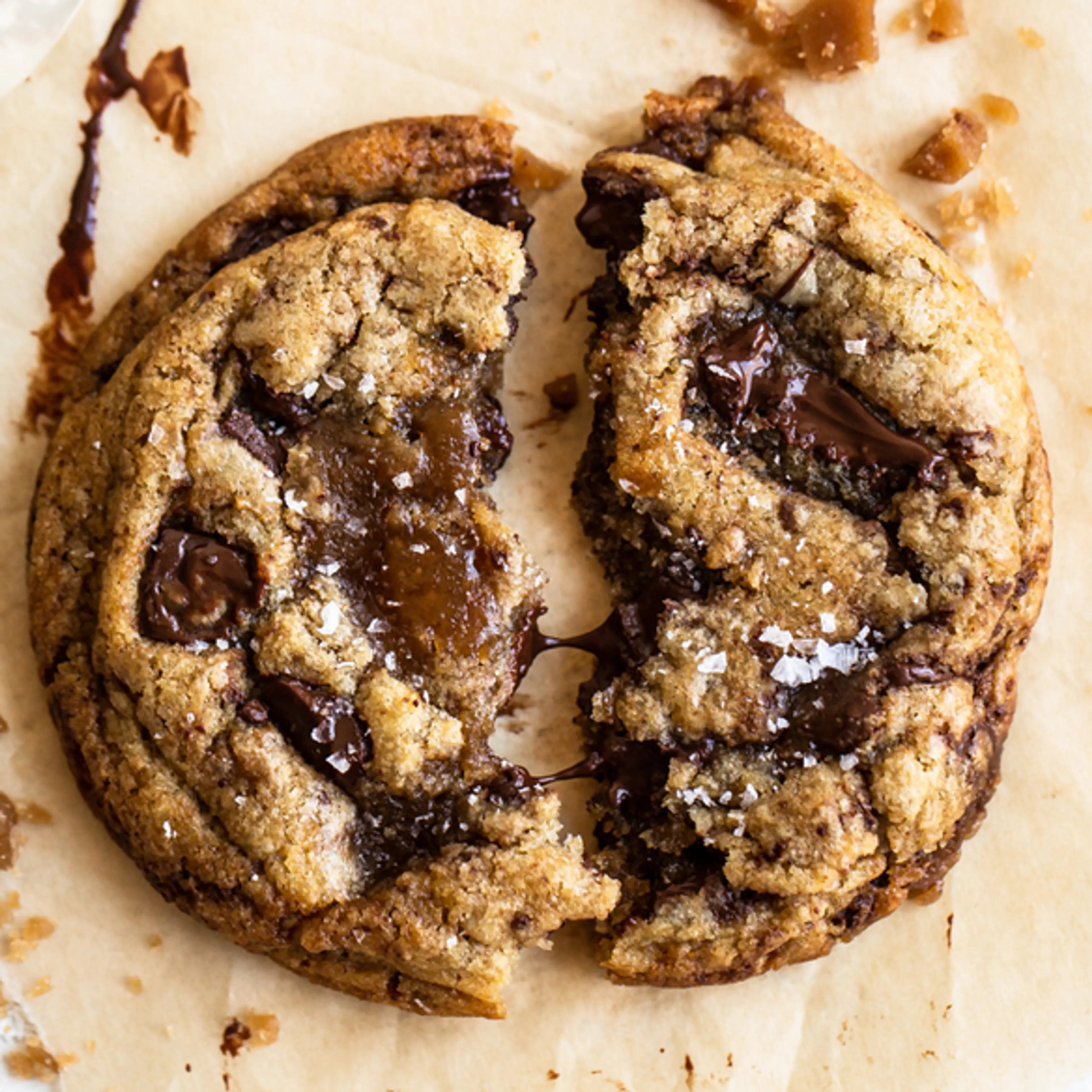 Browned Butter Toffee Chocolate Chip Cookies