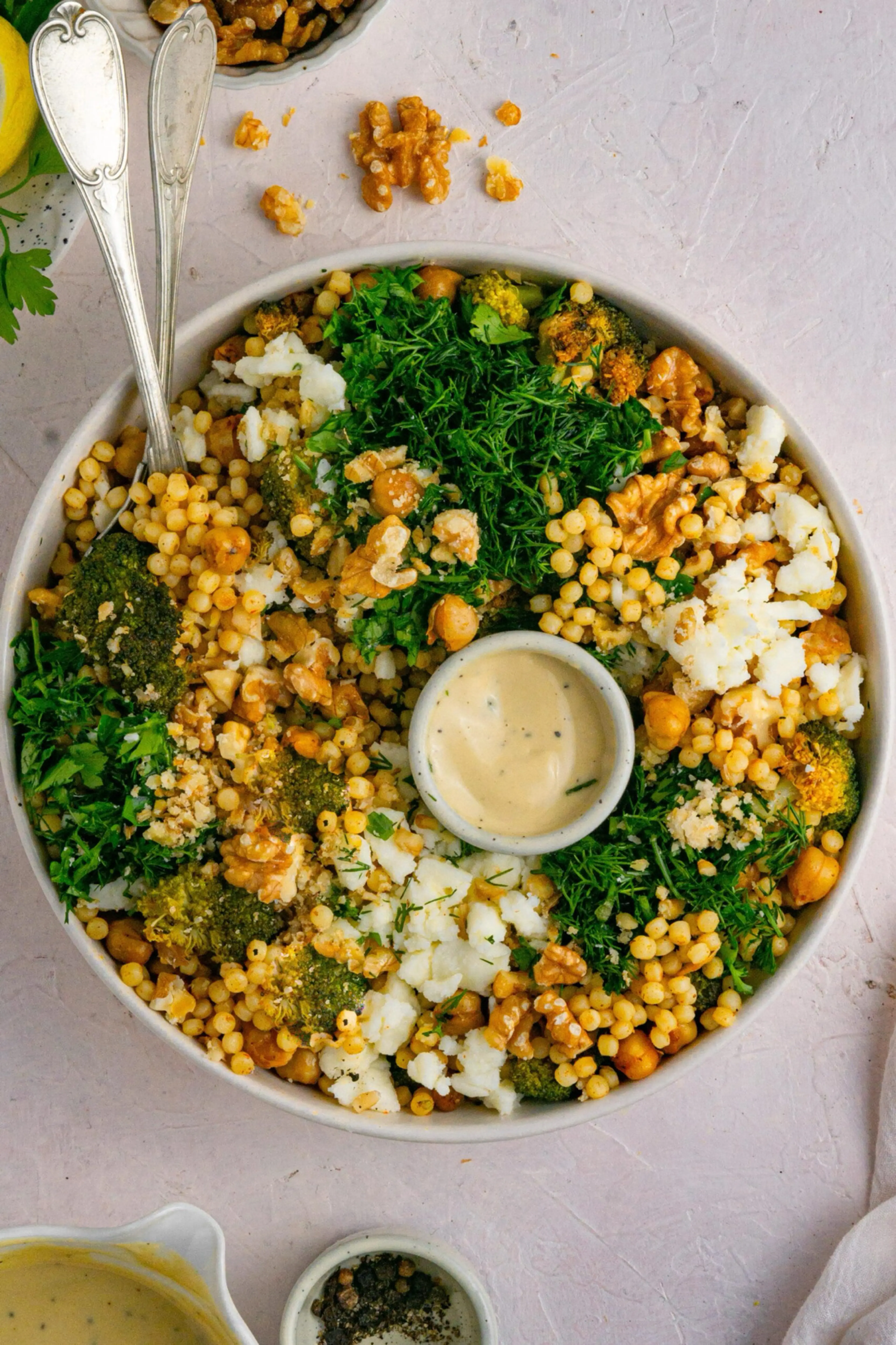 Warm Broccoli Couscous Salad