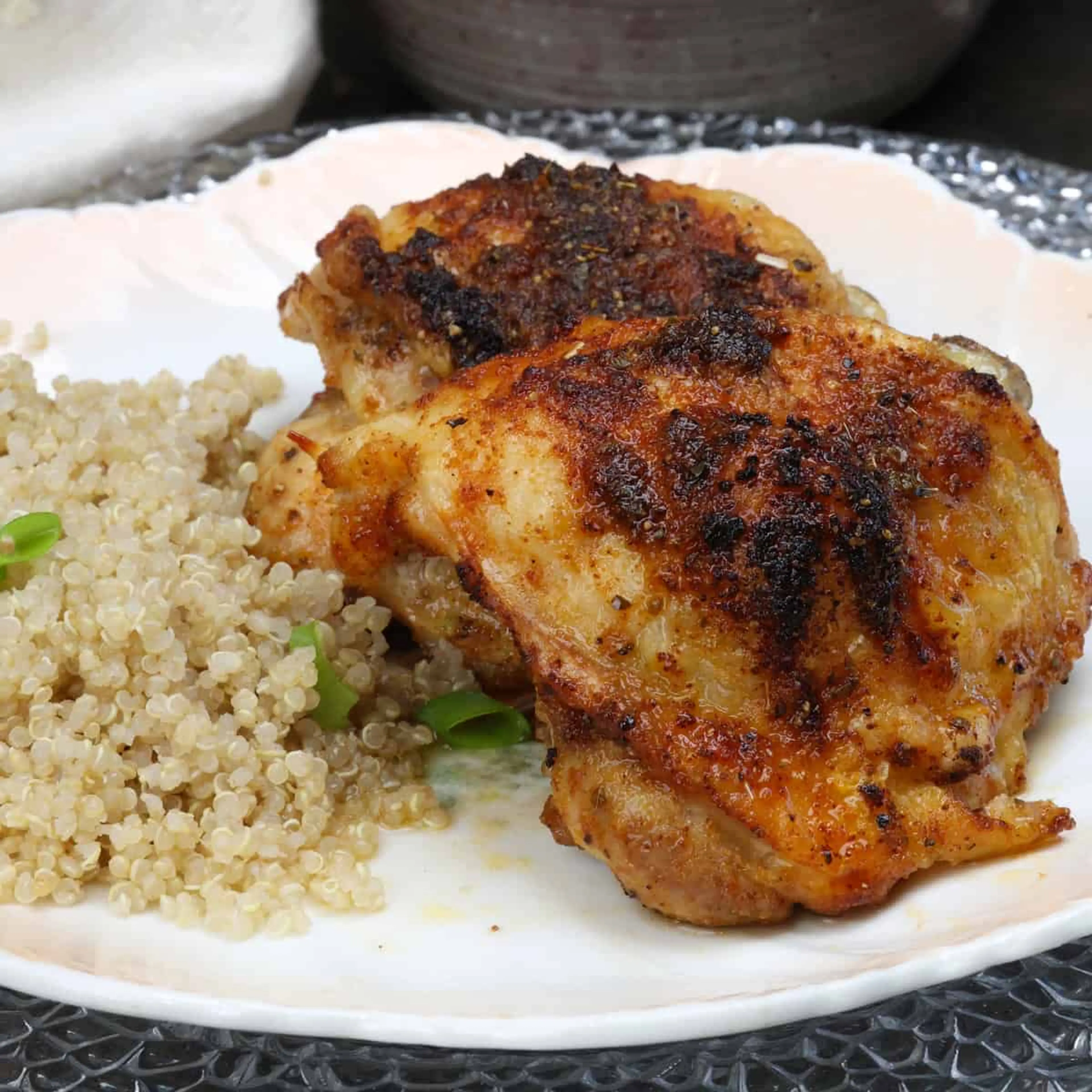 Baked Chicken Thighs For One