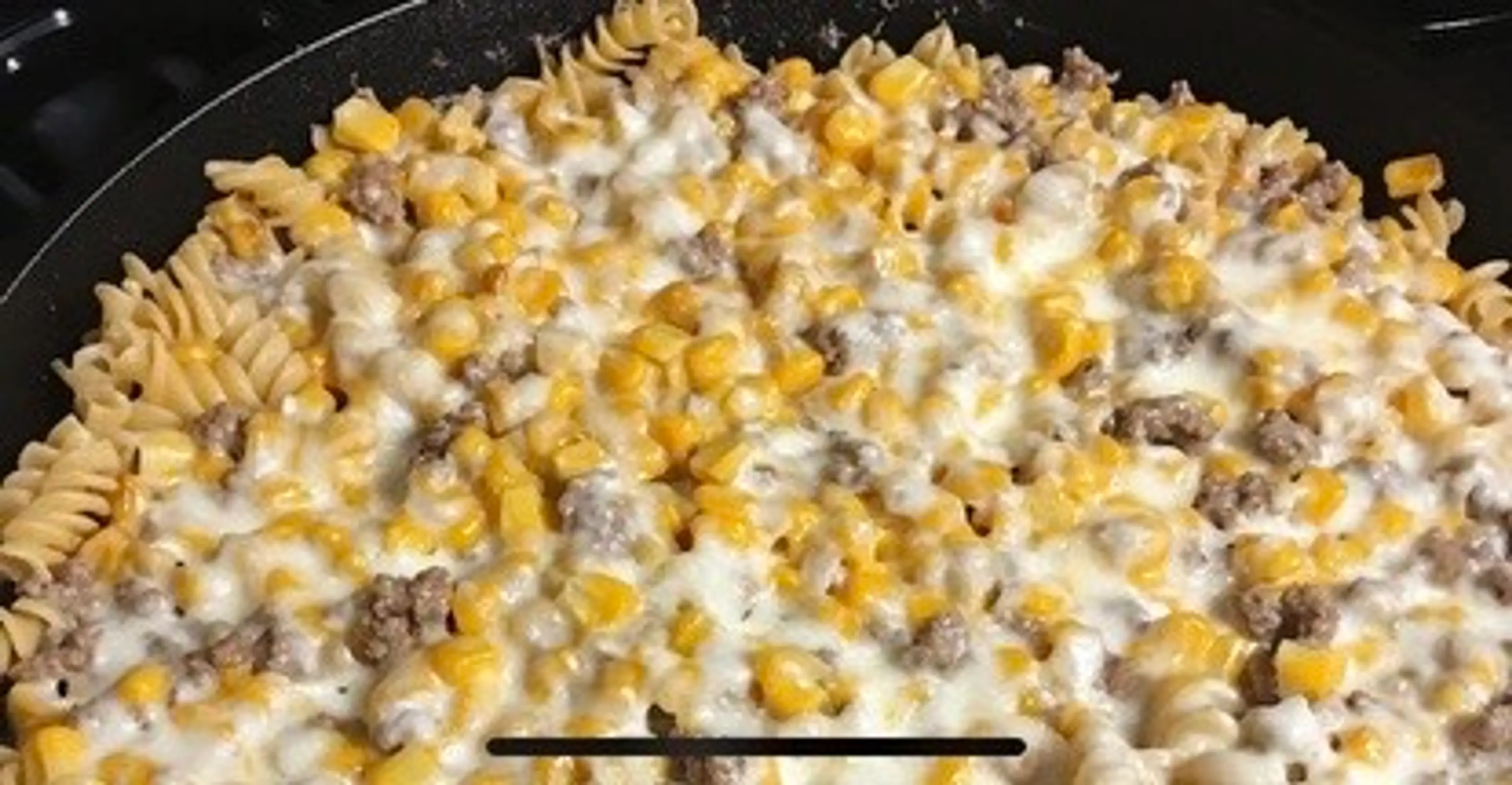 Creamy Ranch Beef And Roasted Corn Rotini Skillet