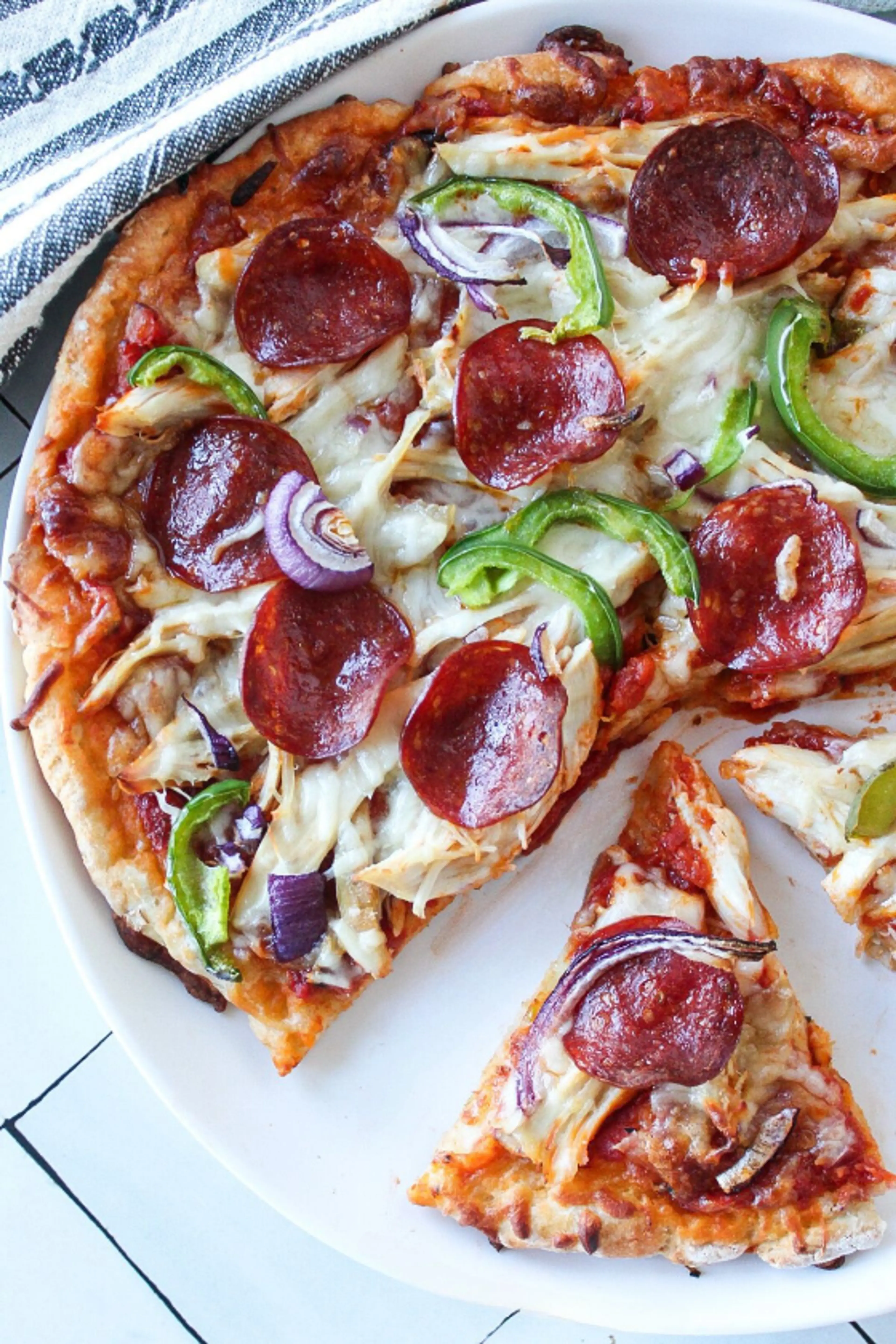 Easy Healthy High Protein Pizza