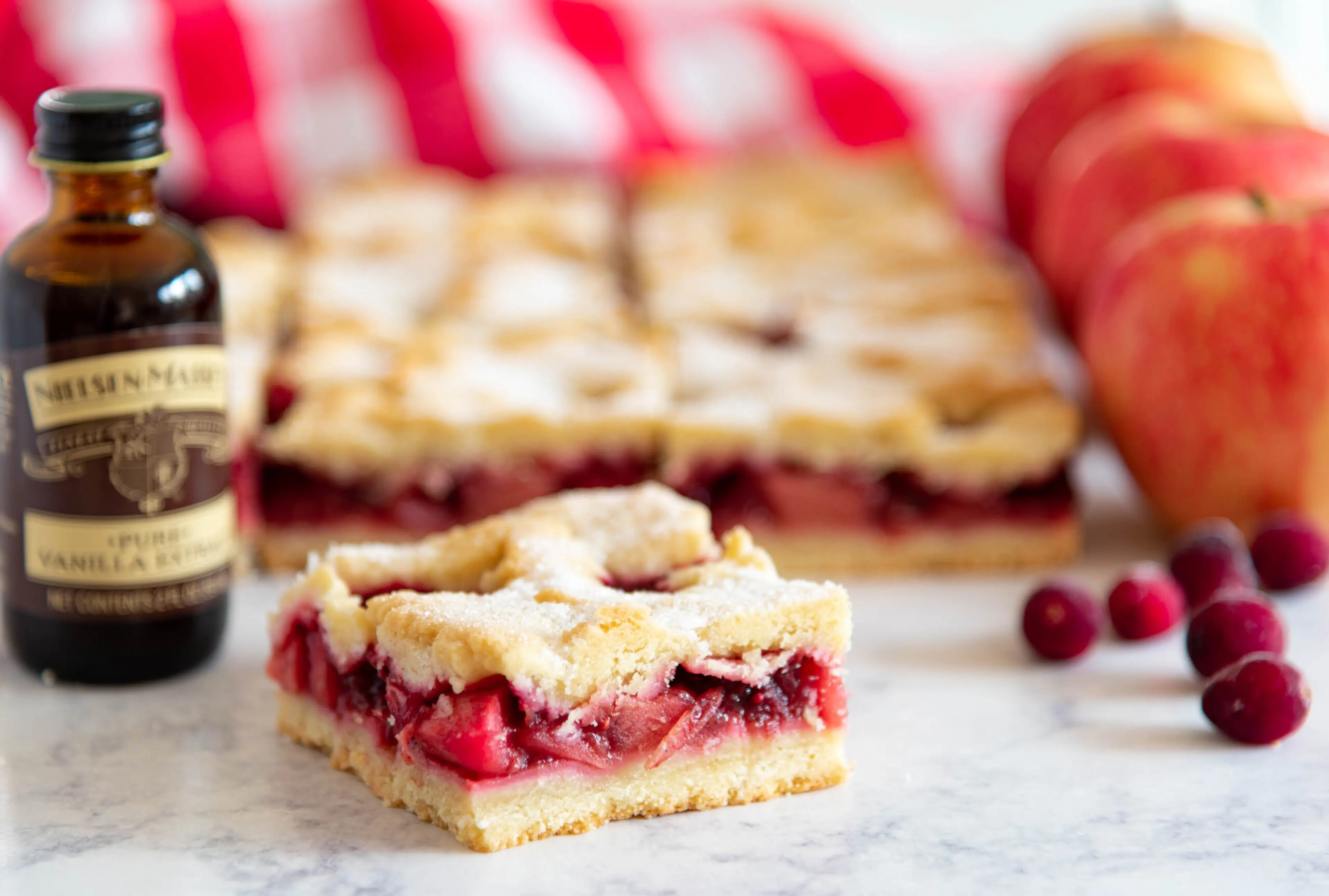 Spiced Apple and Cranberry Bars