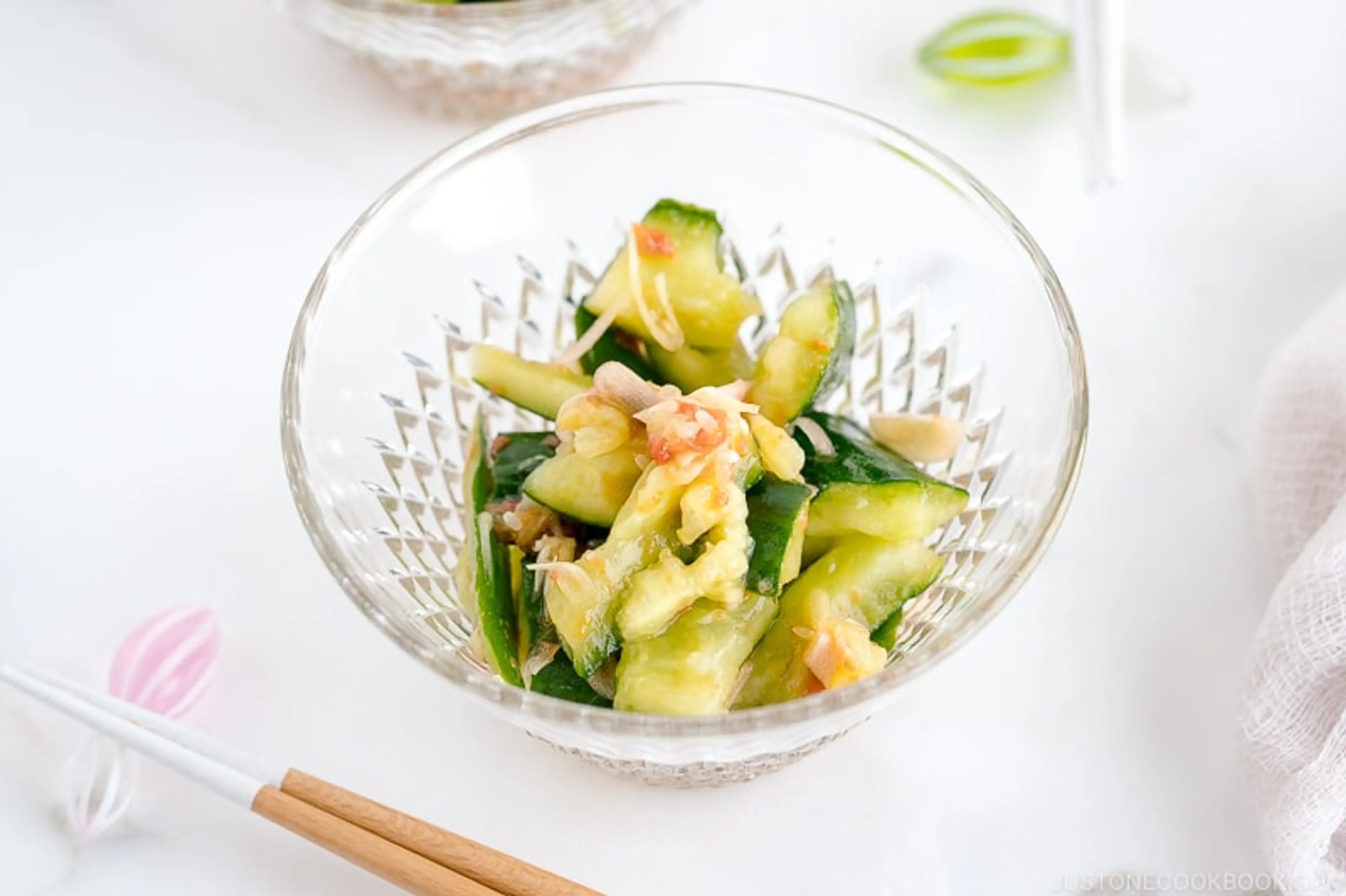 Smashed Cucumber Salad with Ume Dressing