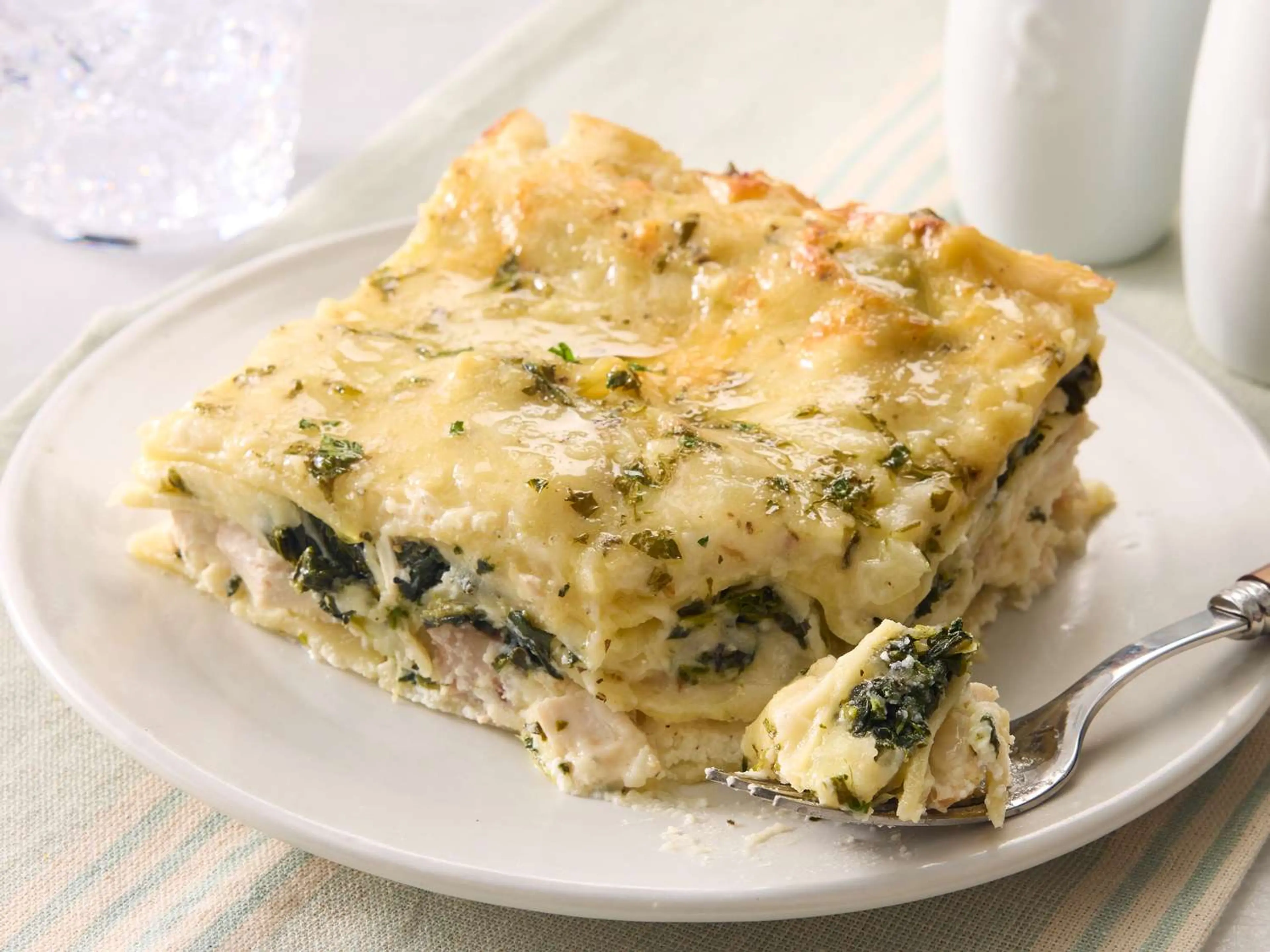 White Cheese Chicken Lasagna