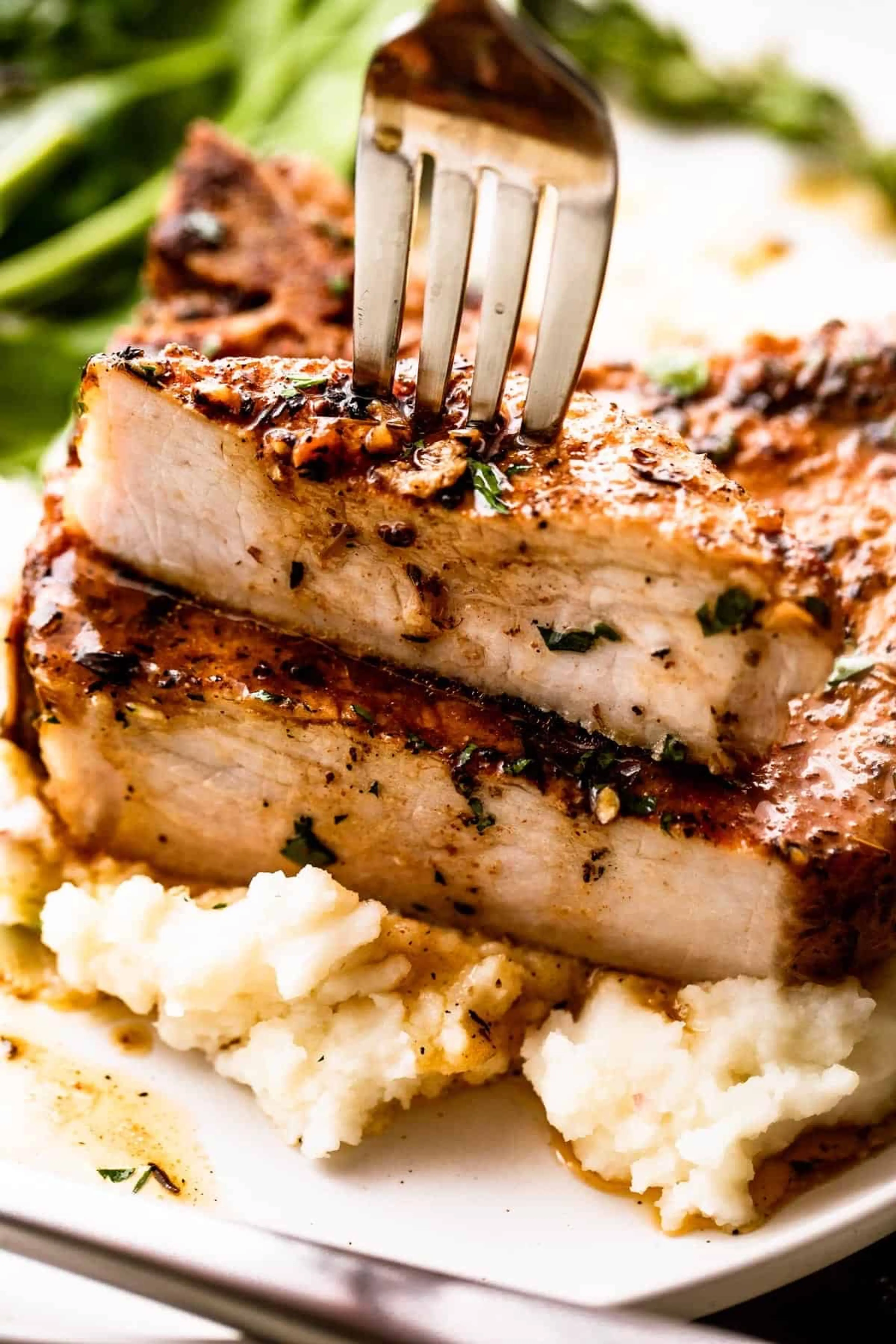 OVEN BAKED BONE-IN PORK CHOPS