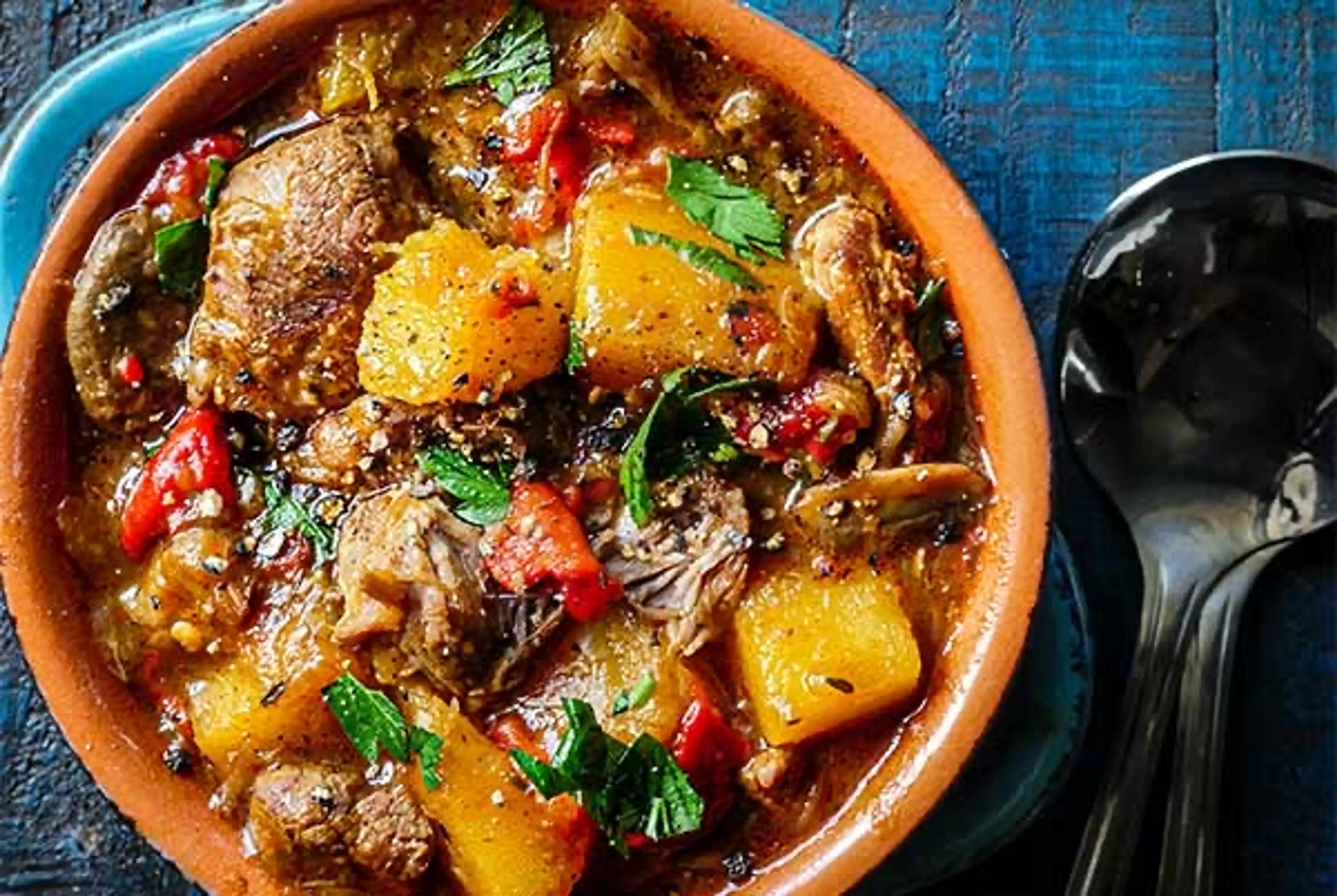 Balsamic Lamb Stew with Butternut Squash