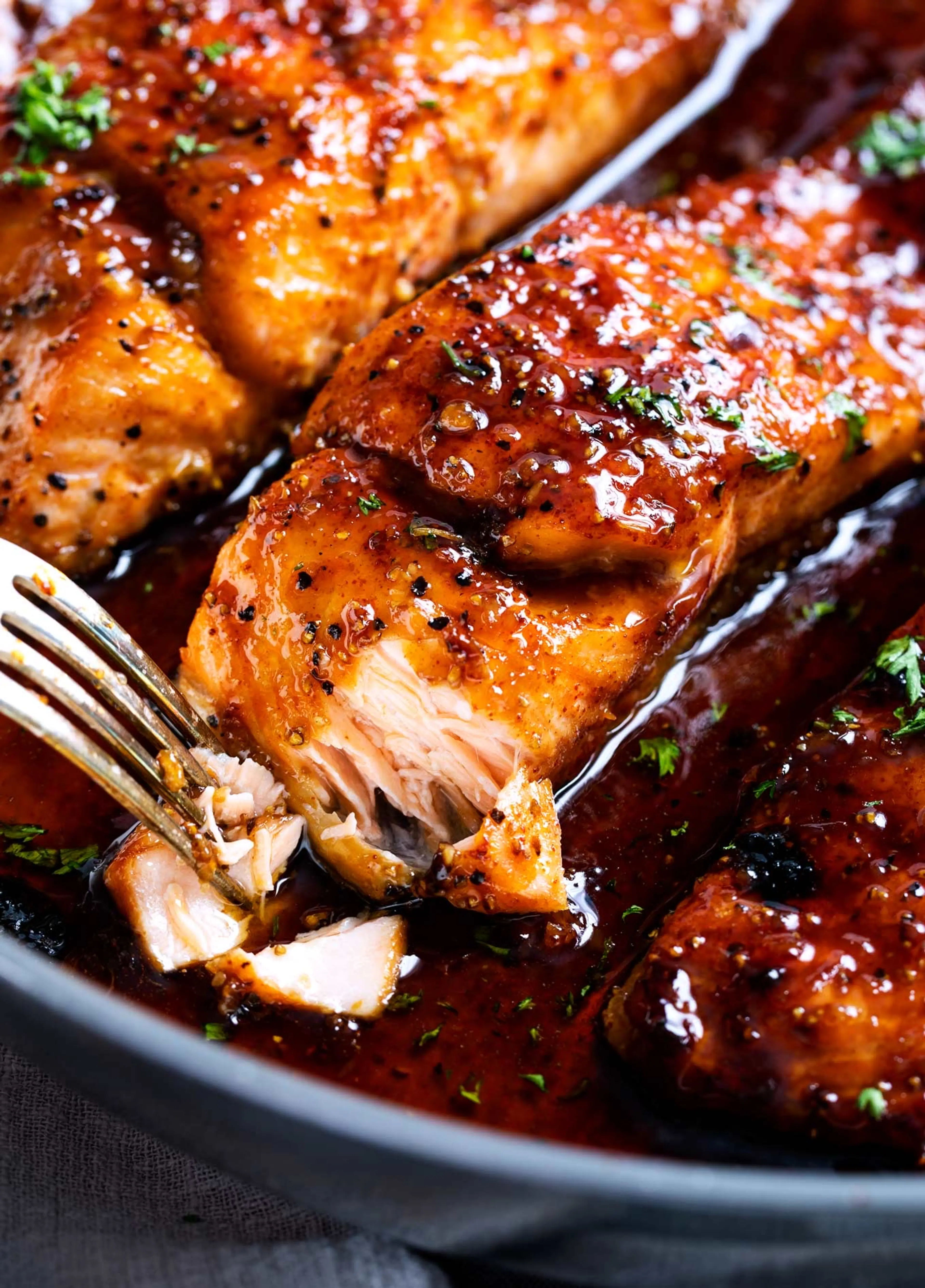 Honey Garlic Glazed Salmon