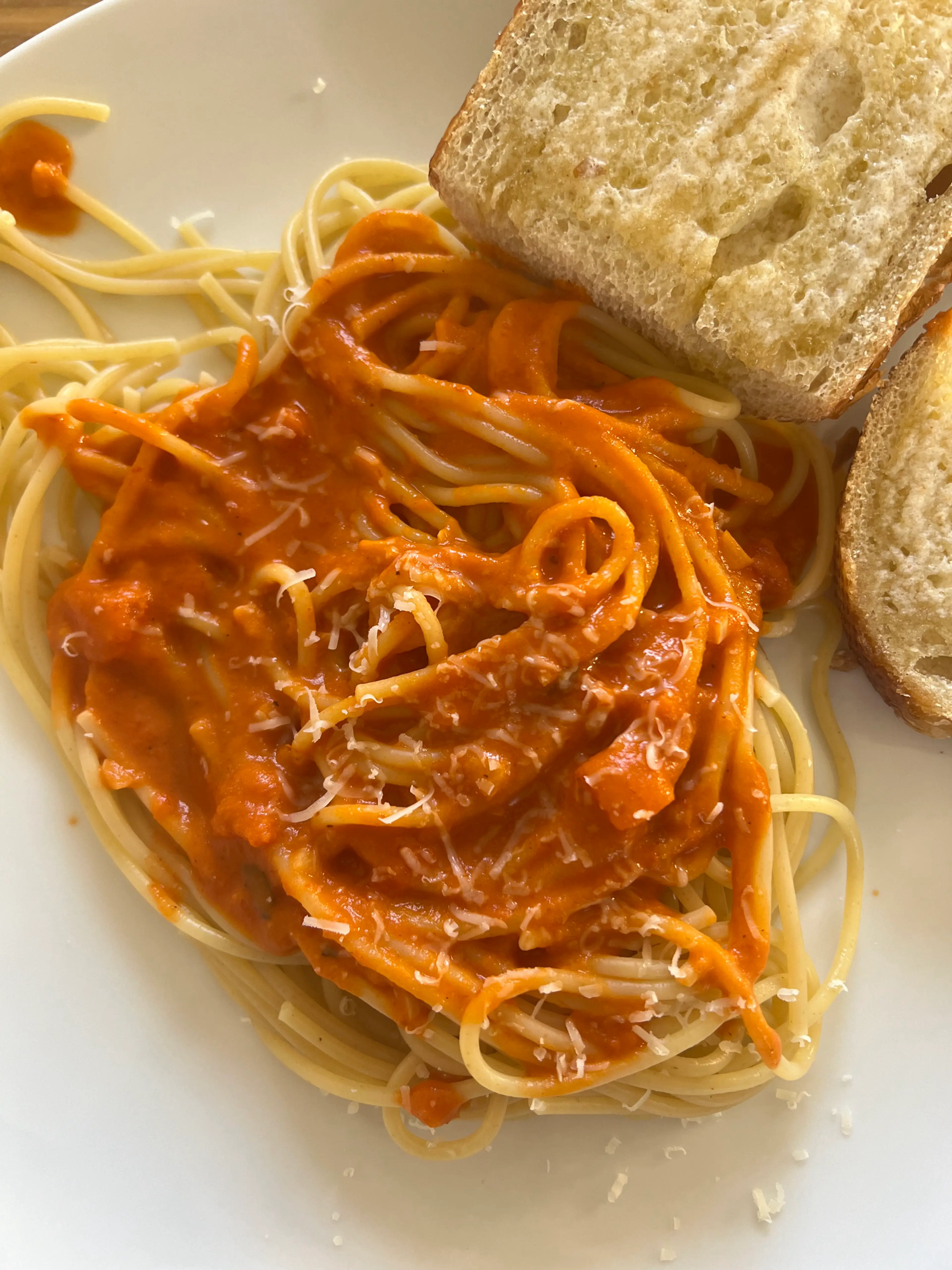 Spaghetti with Vodka Sauce