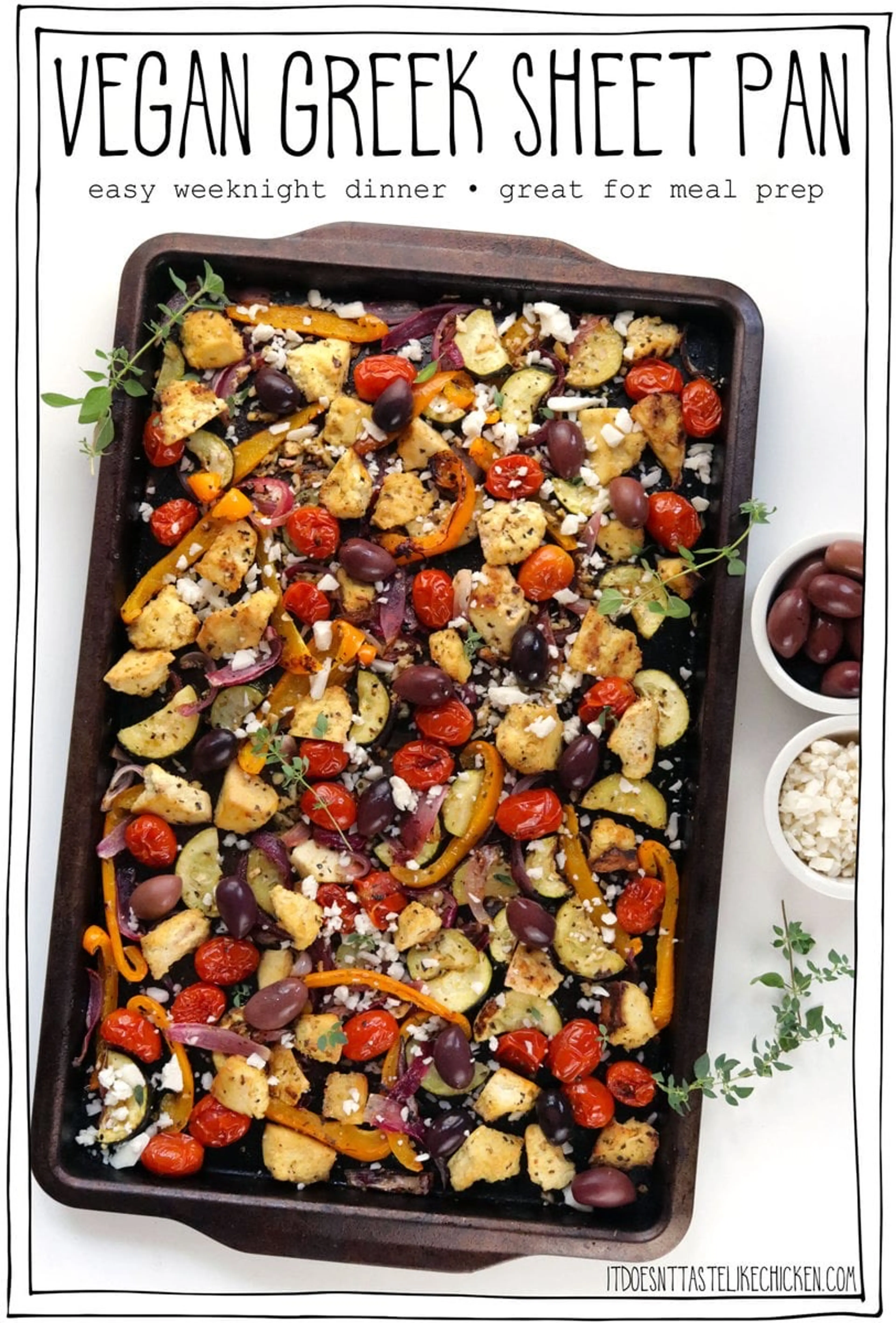 Vegan Greek Sheet Pan Dinner