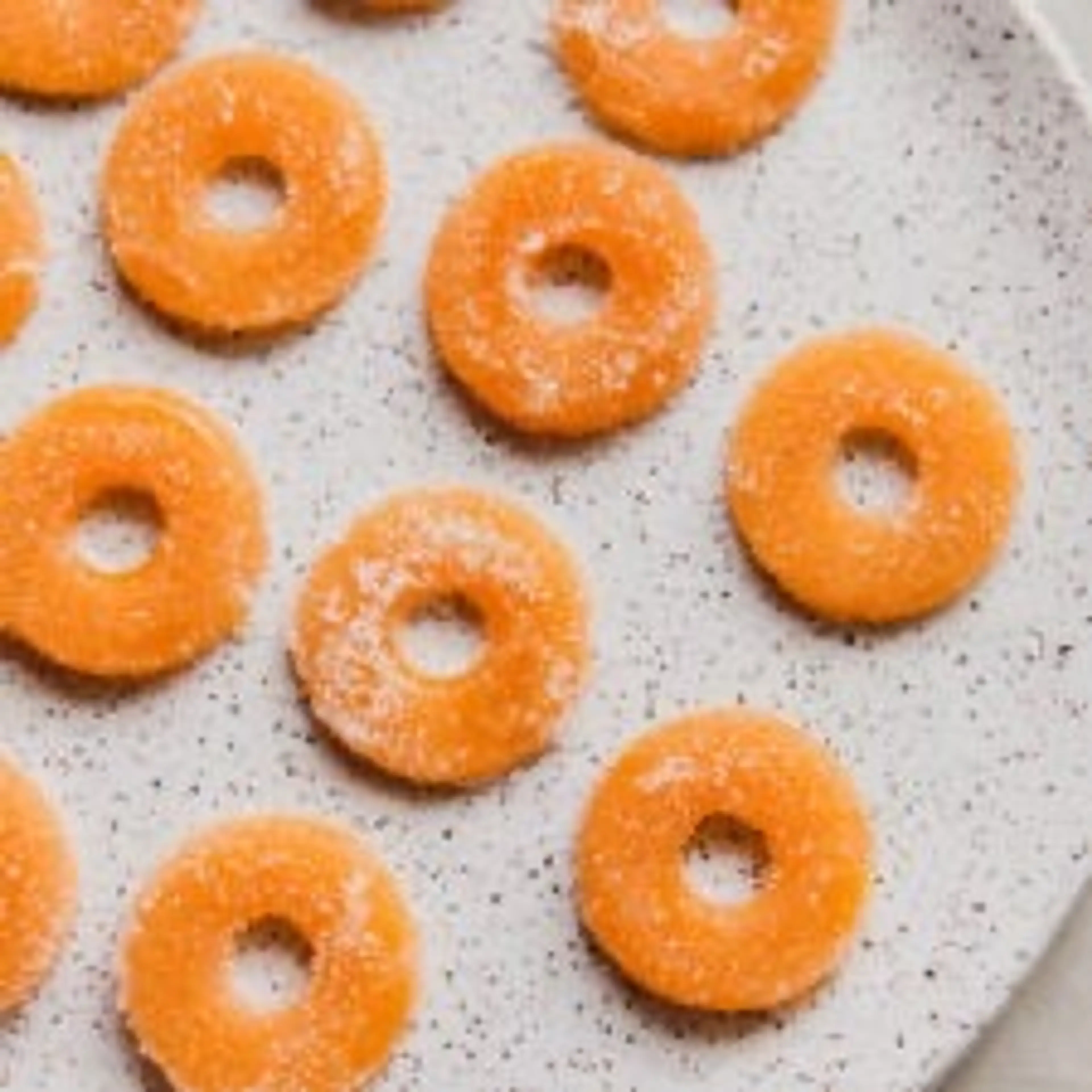 Homemade Peach Ring Gummies {real fruit}