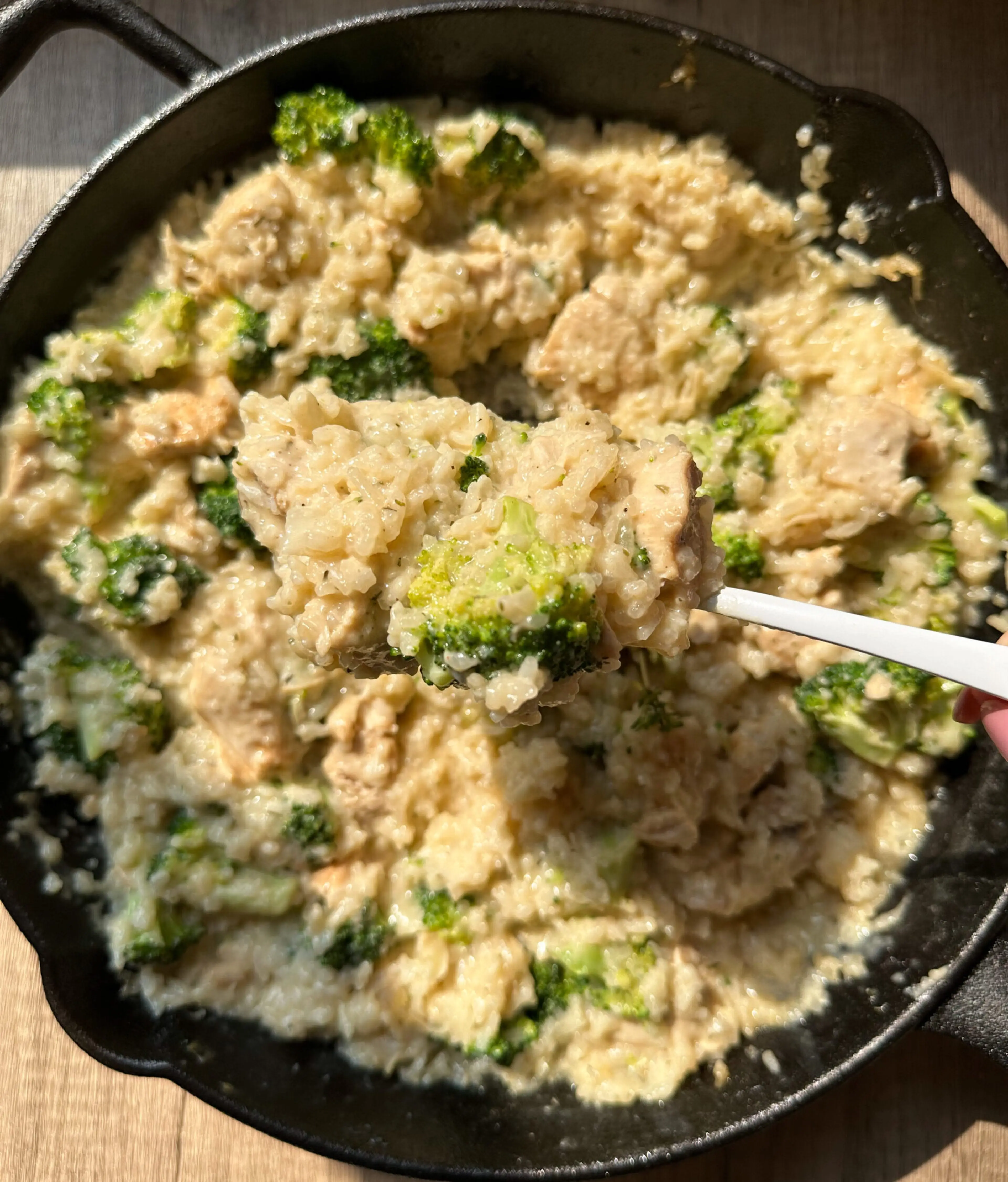 White Cheddar Broccoli Chicken & Rice