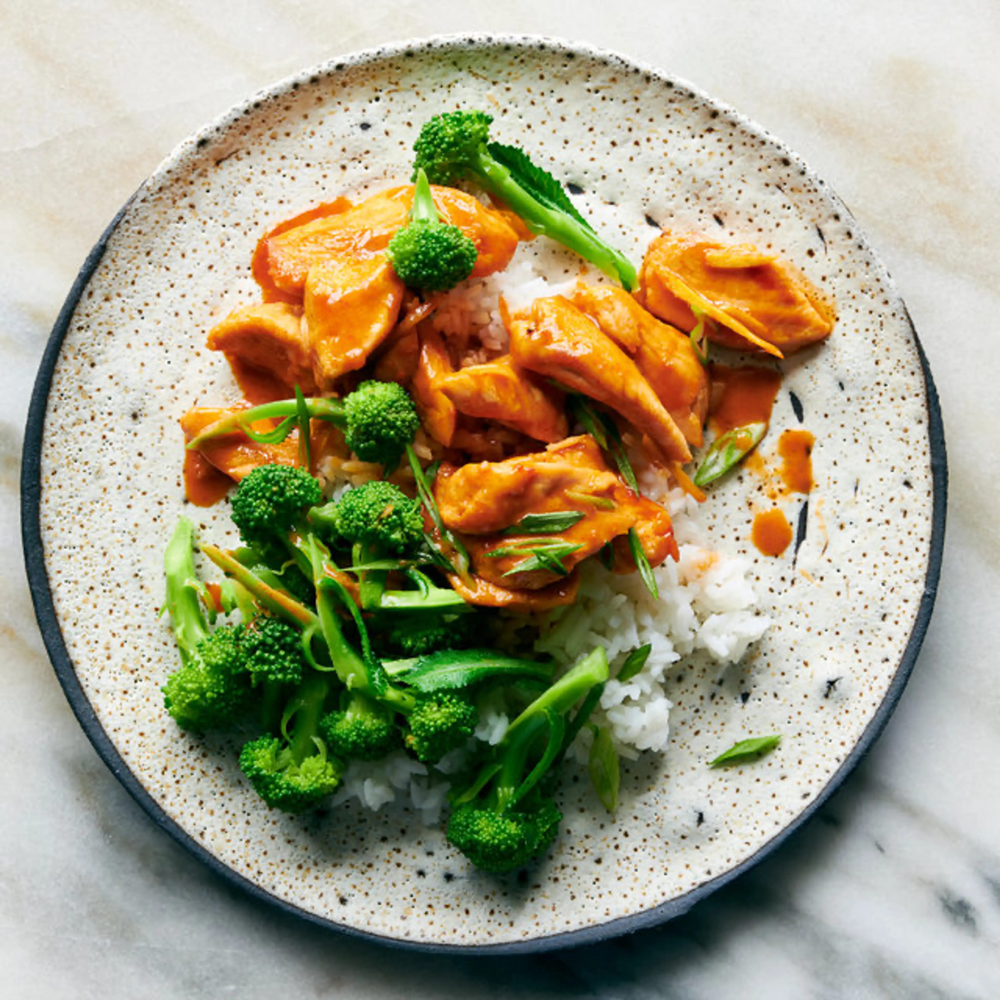 Coconut-Gochujang Glazed Chicken With Broccoli