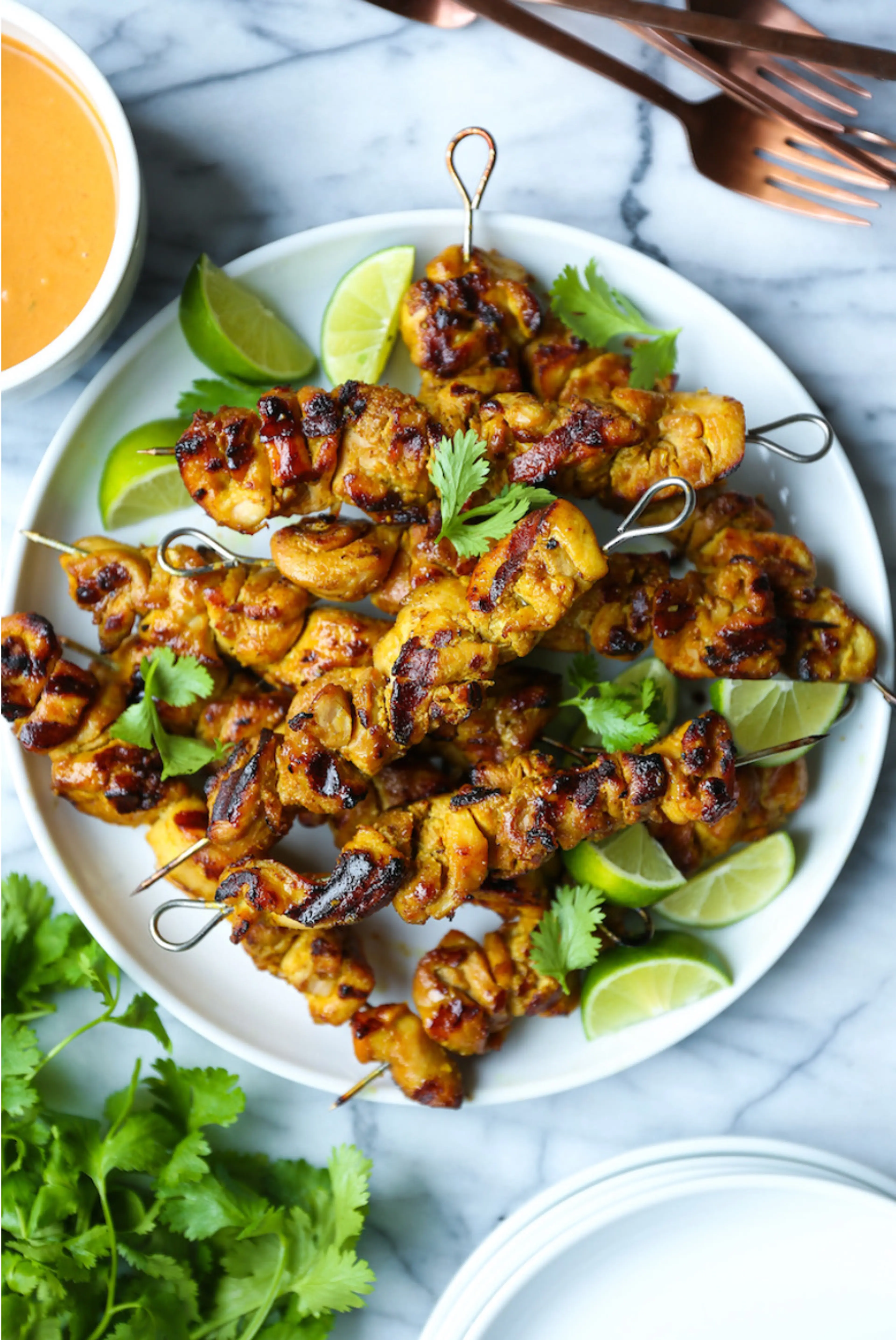 Chicken Satay with Peanut Sauce