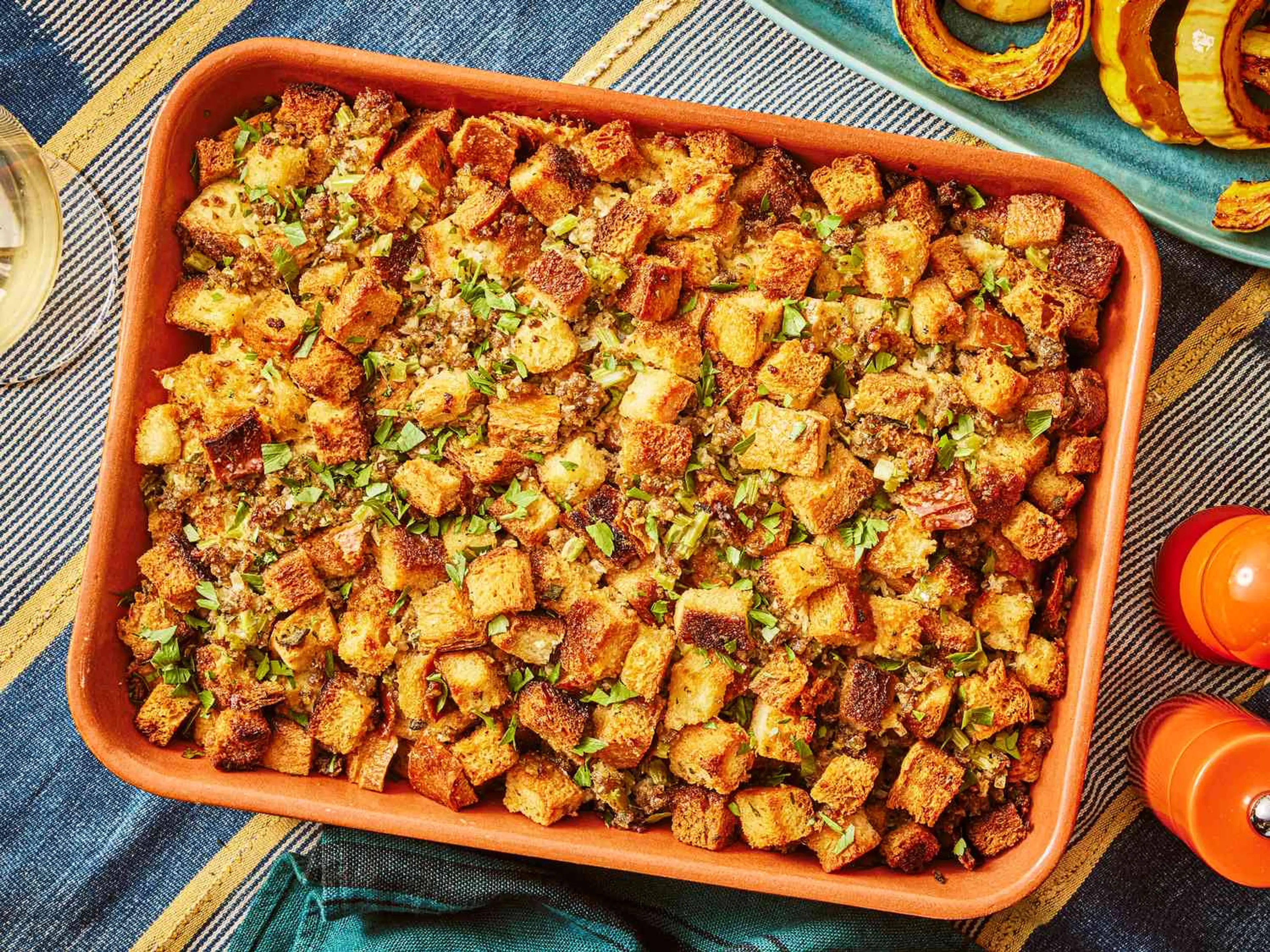 Classic Sage and Sausage Stuffing (Dressing)