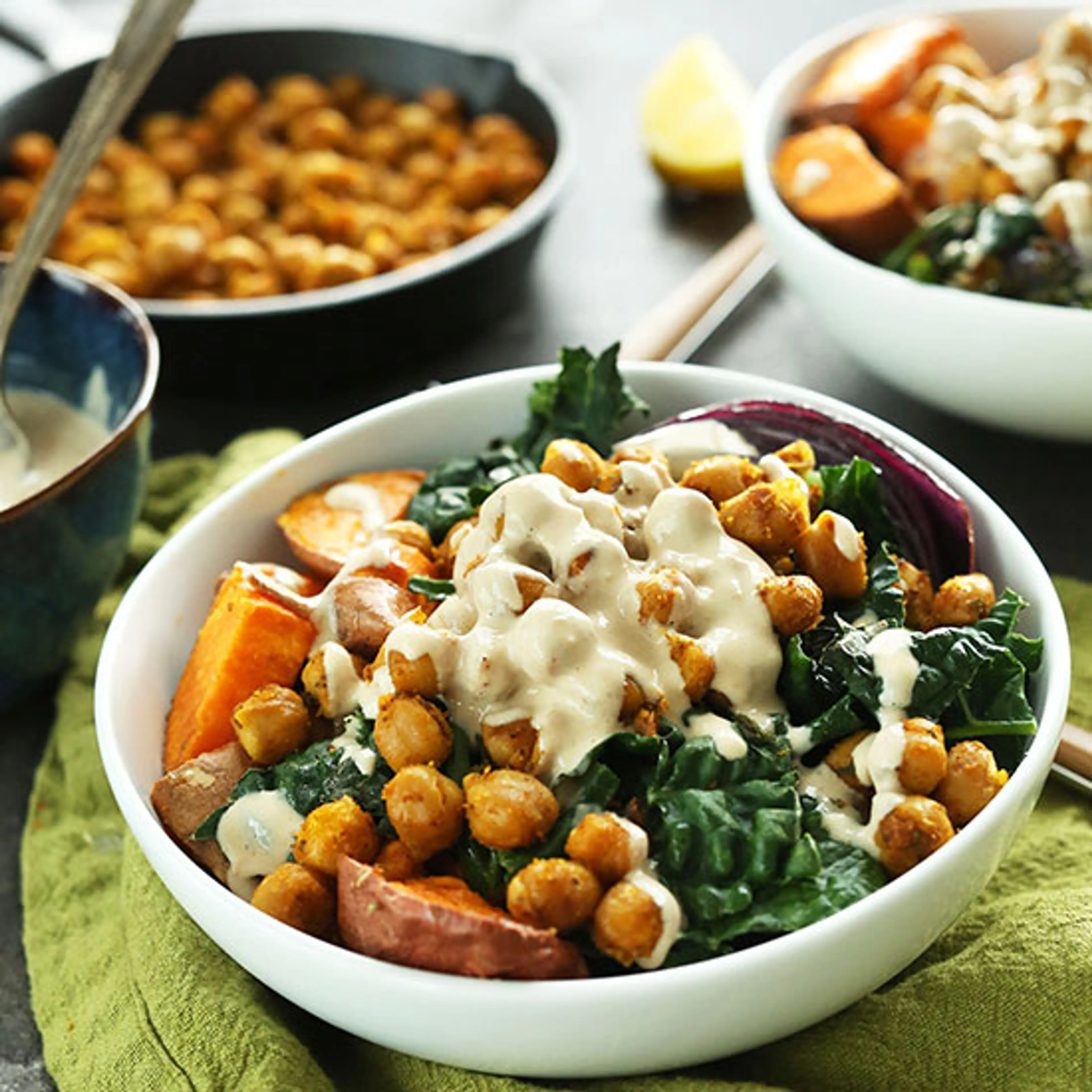 Sweet Potato Chickpea Buddha Bowl