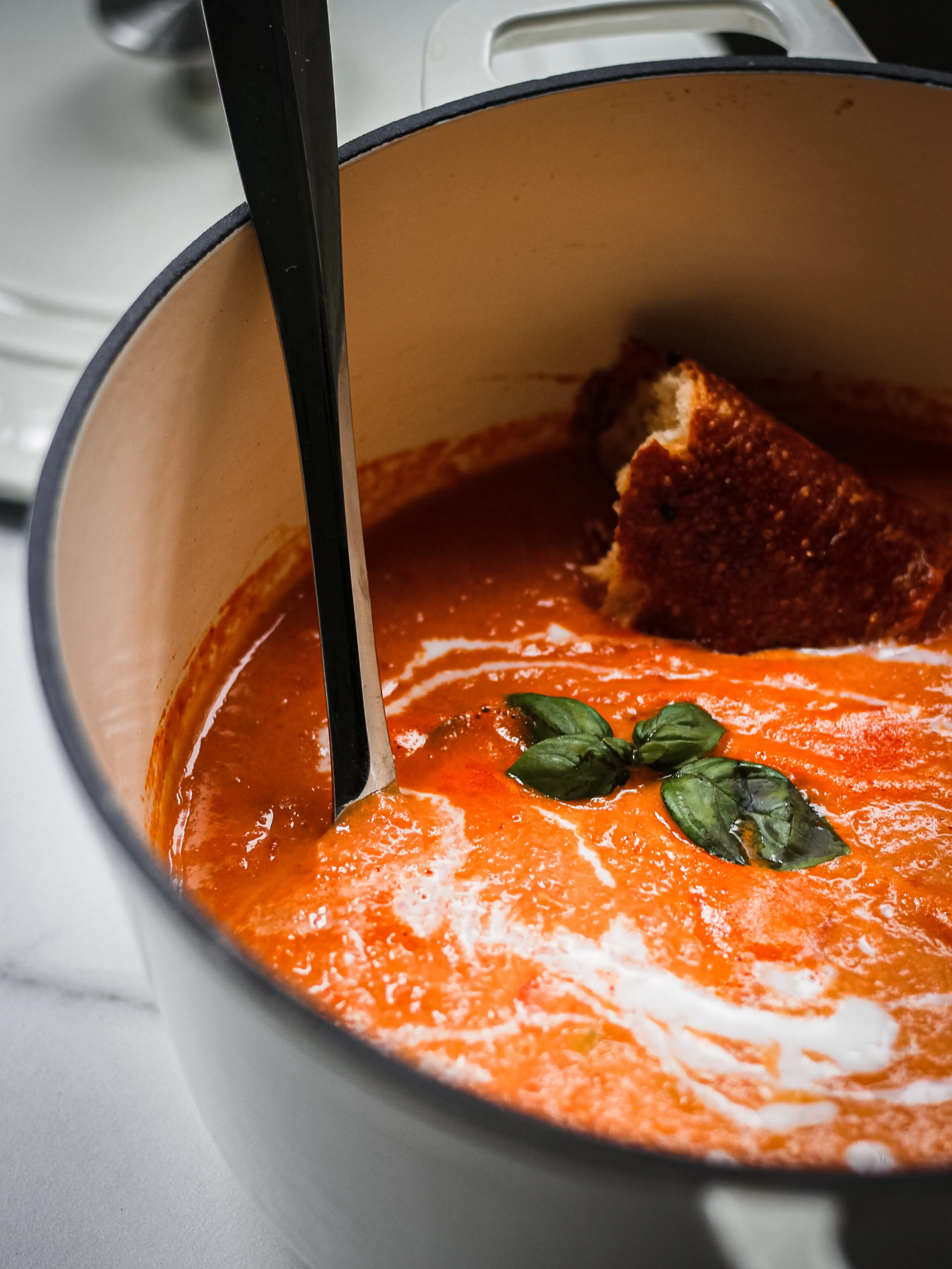 Roasted Tomato & Red Bell Pepper Soup