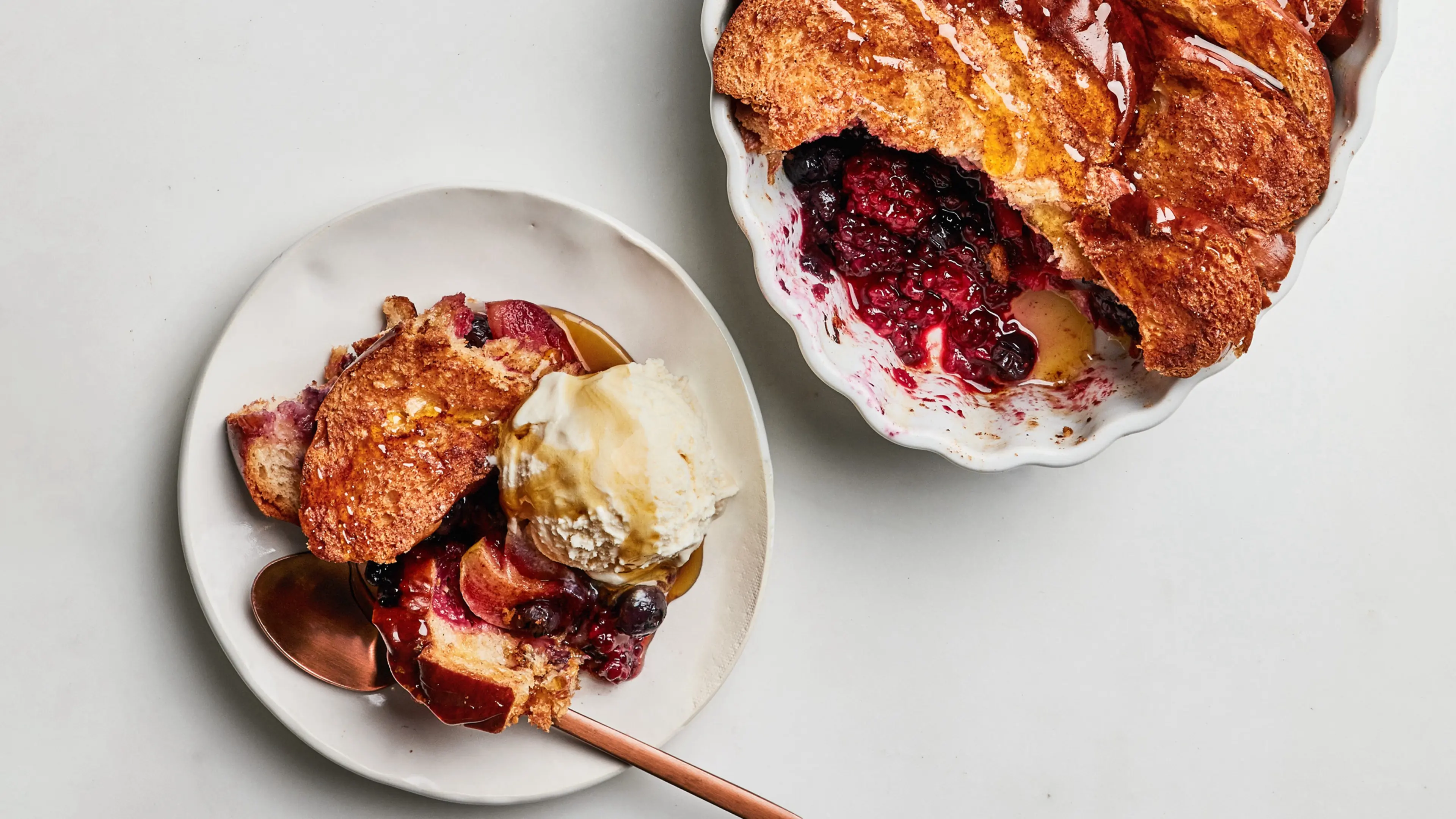 Baked Cinnamon Toast With Fruit