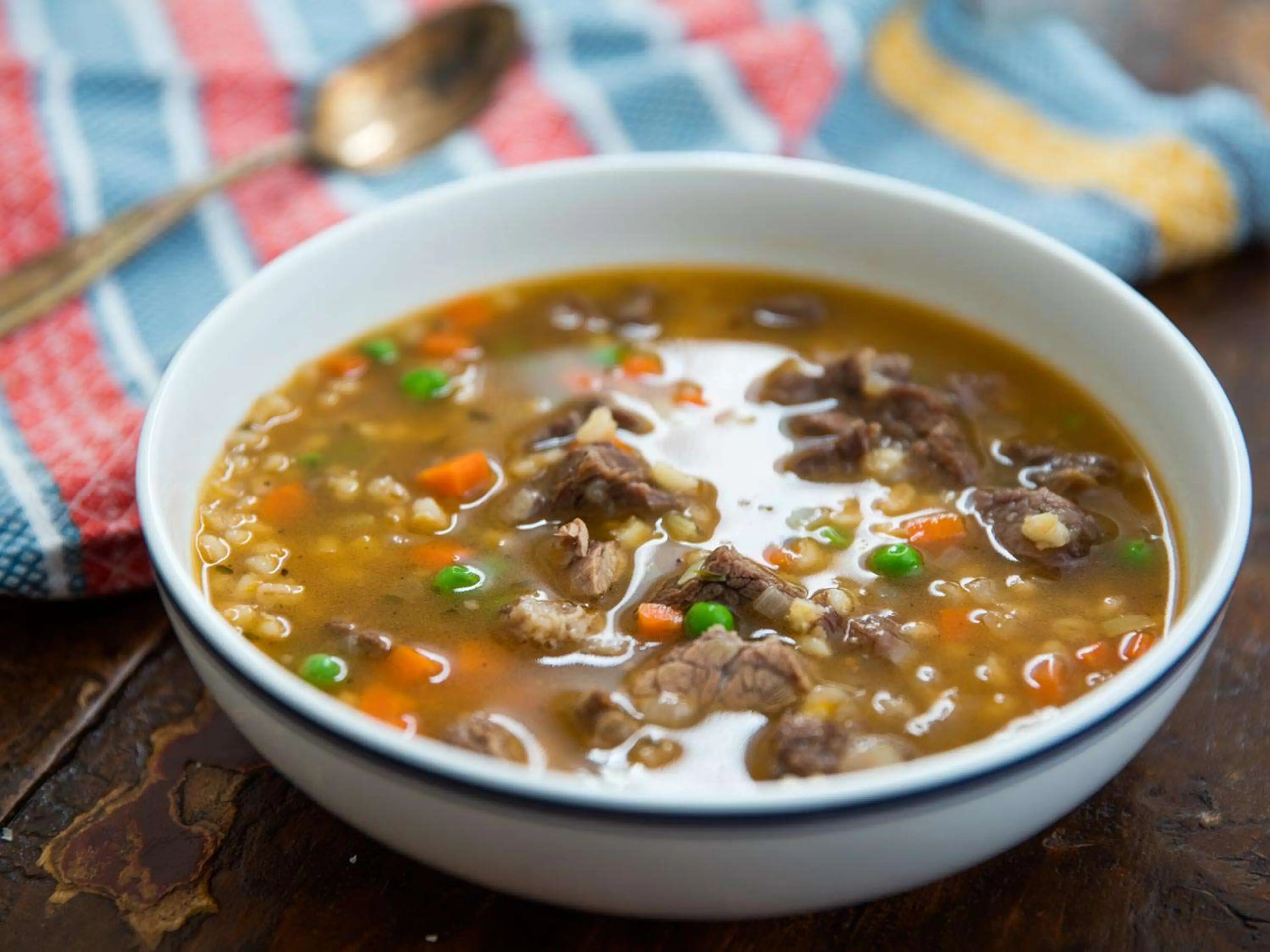 Pressure Cooker Beef Barley Soup Recipe