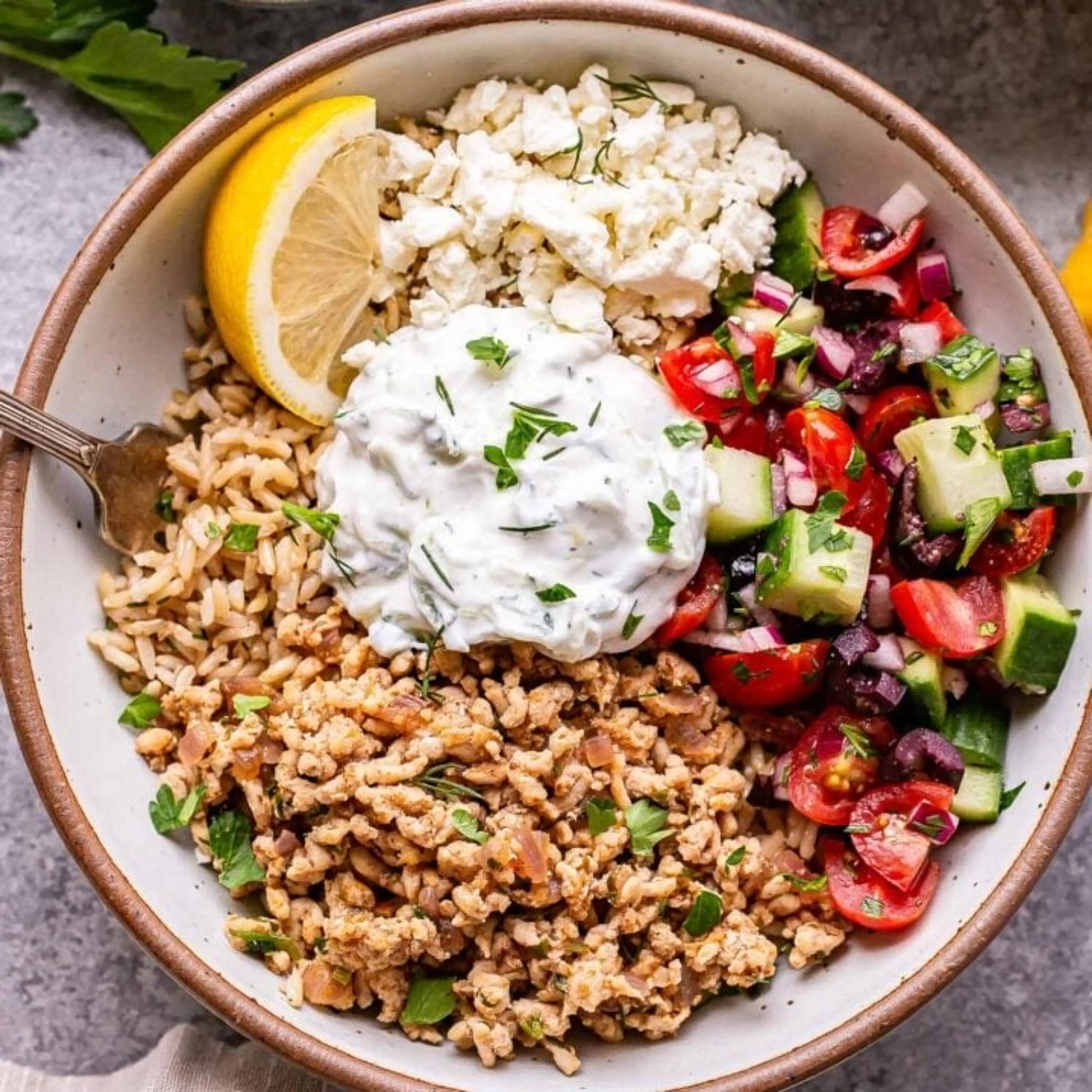 Greek Chicken Bowls