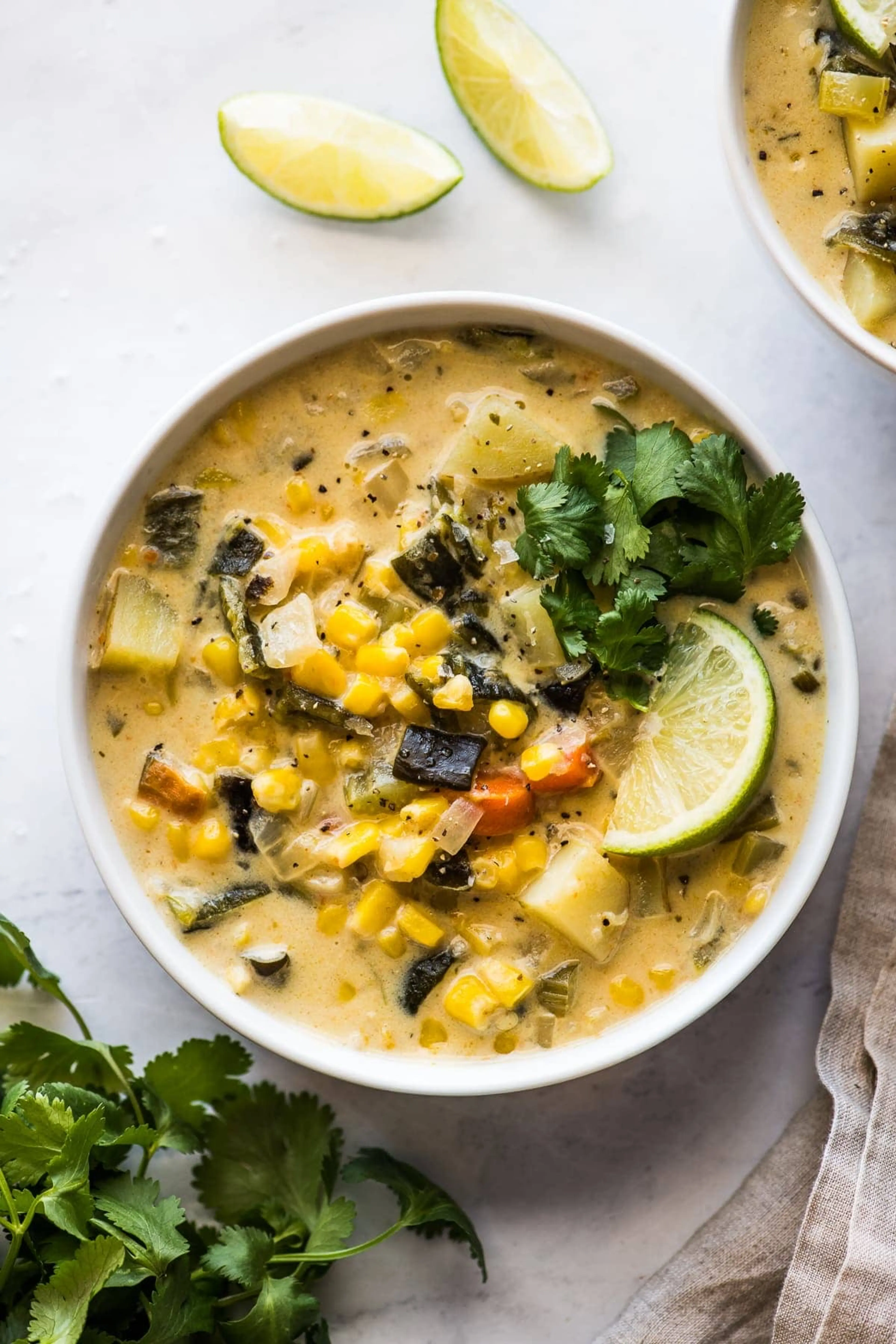 Roasted Poblano Corn Chowder