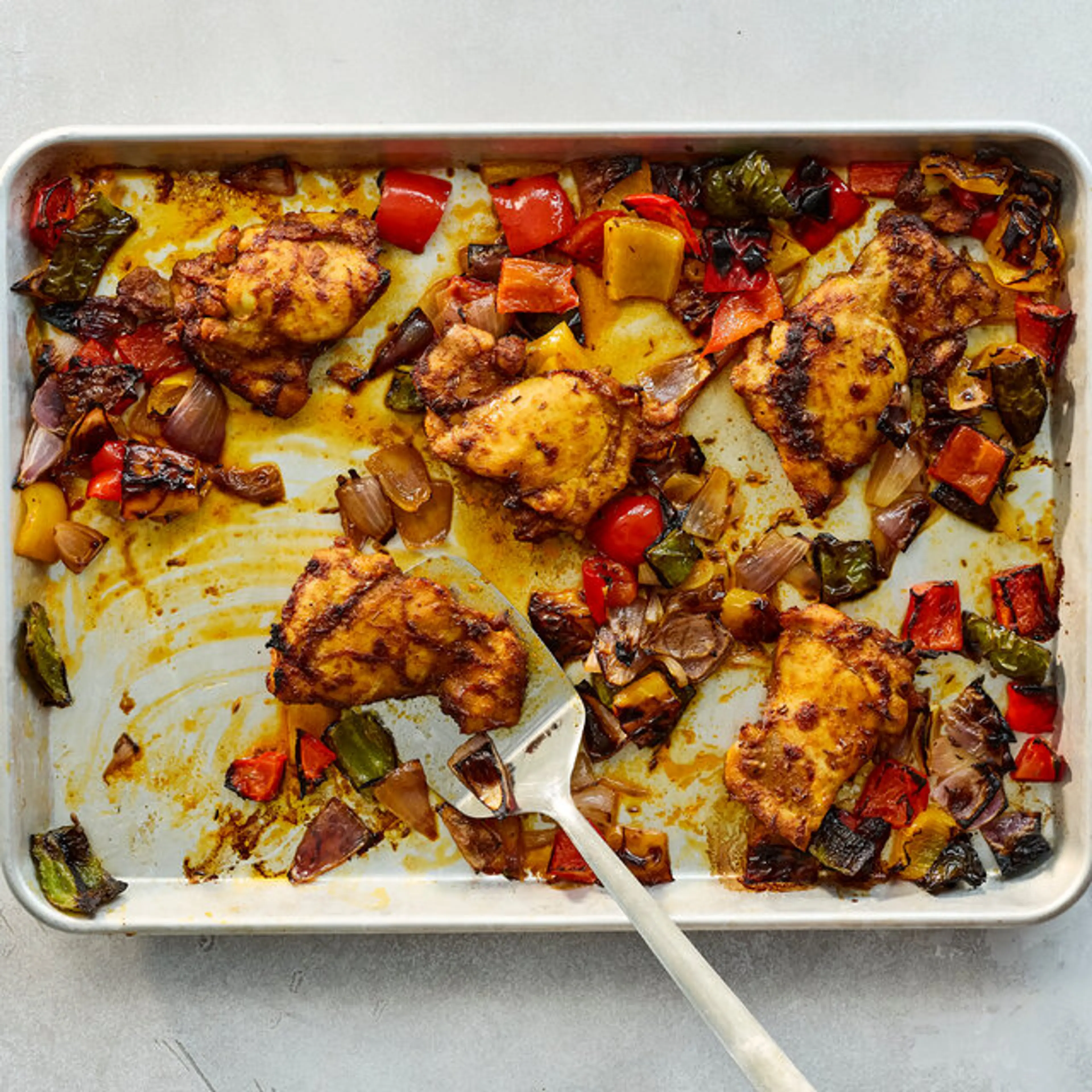 Sheet-Pan Chicken Tikka Thighs