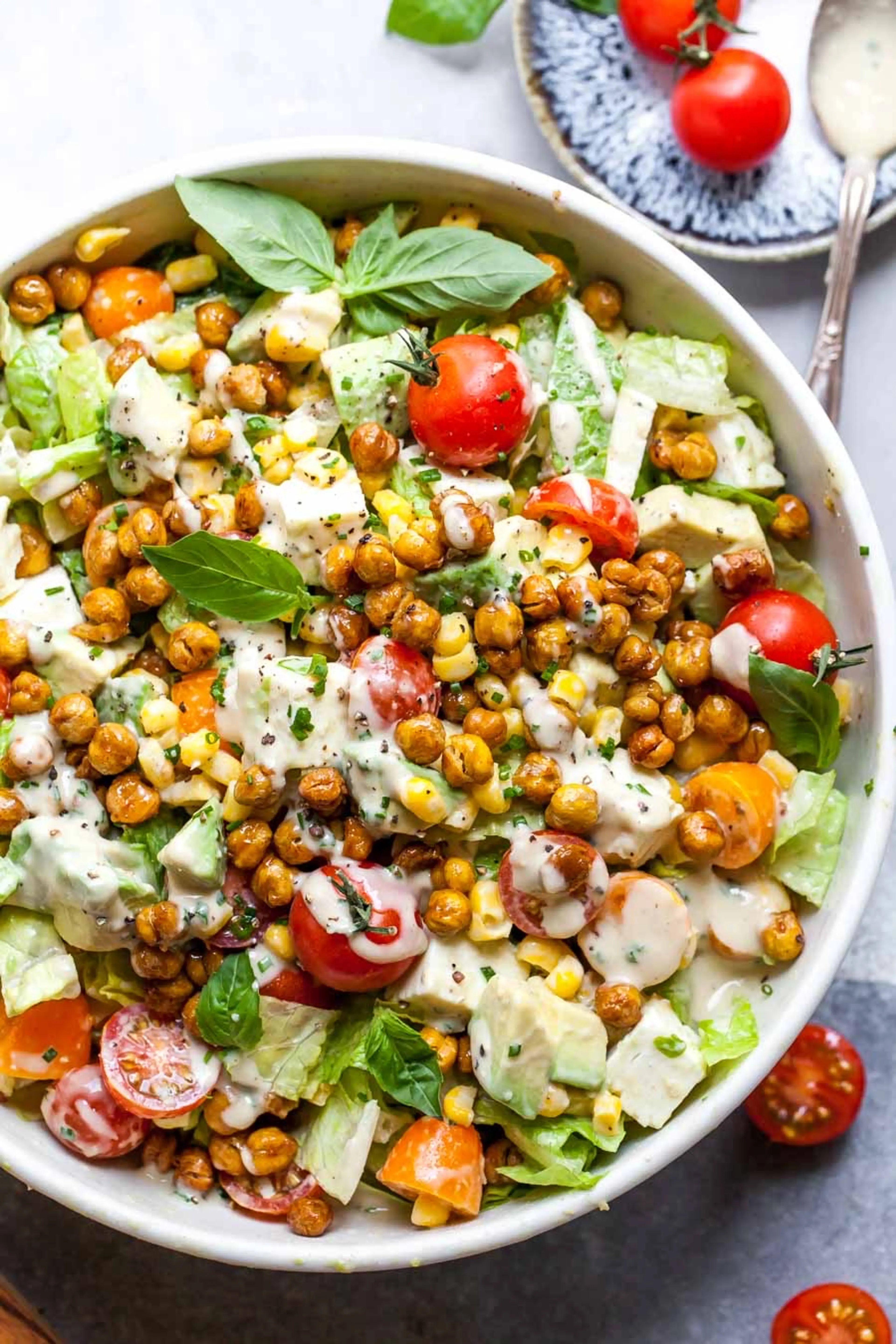 Honey Roasted Chickpea and Avocado Salad