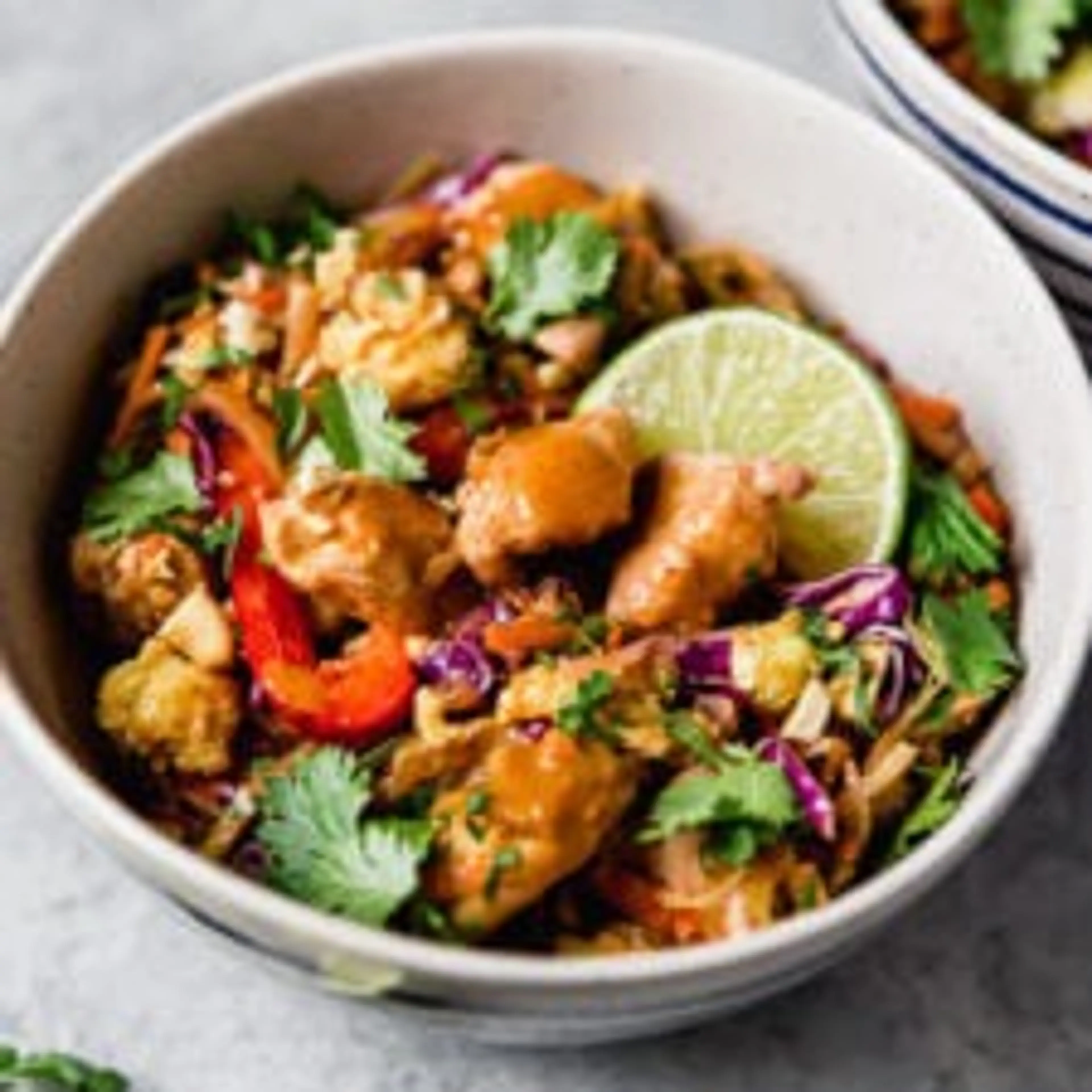 Healthy Chicken Pad Thai (Noodle-free!)