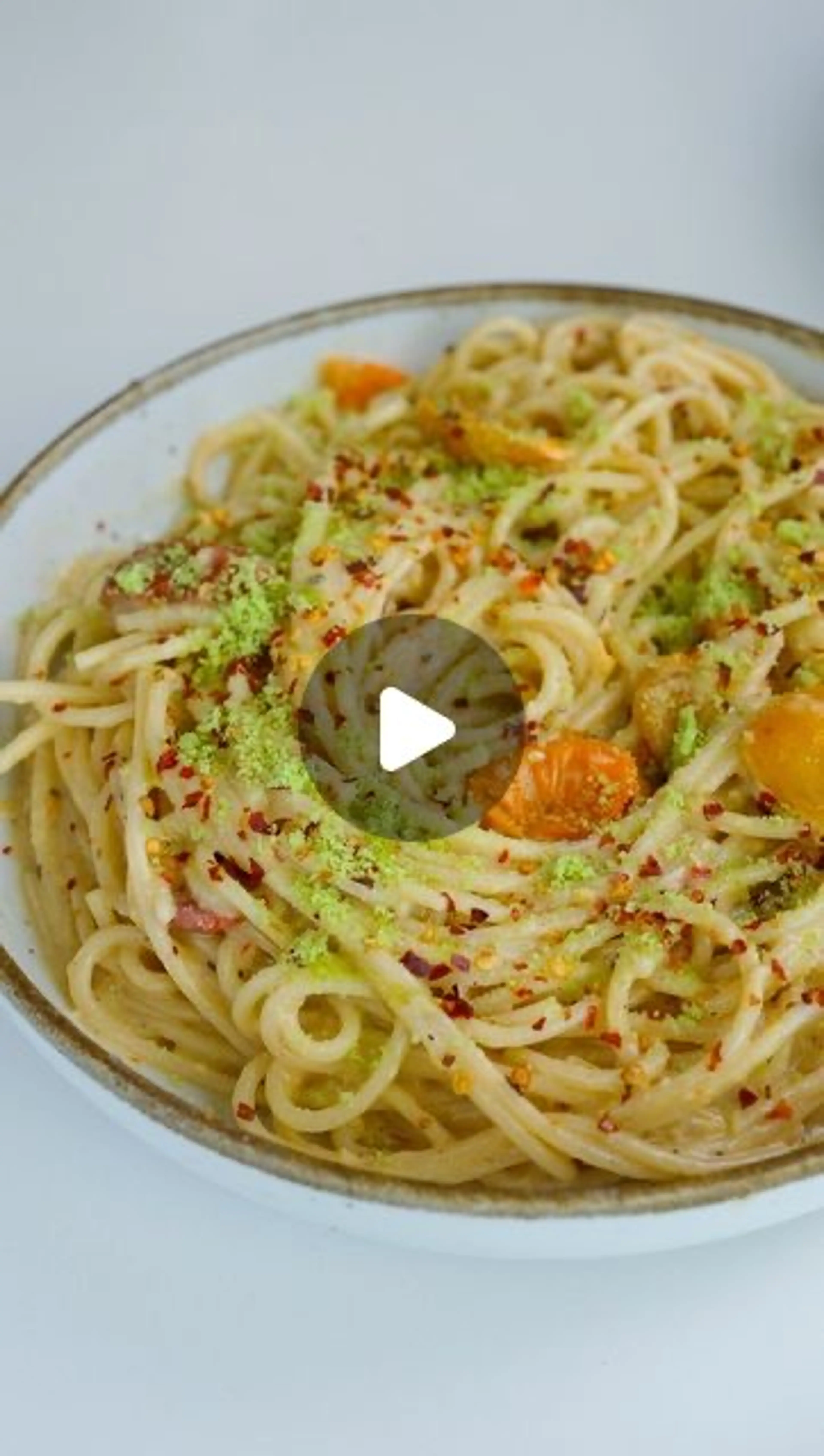 Lemon Spaghetti with Basil Parmesan