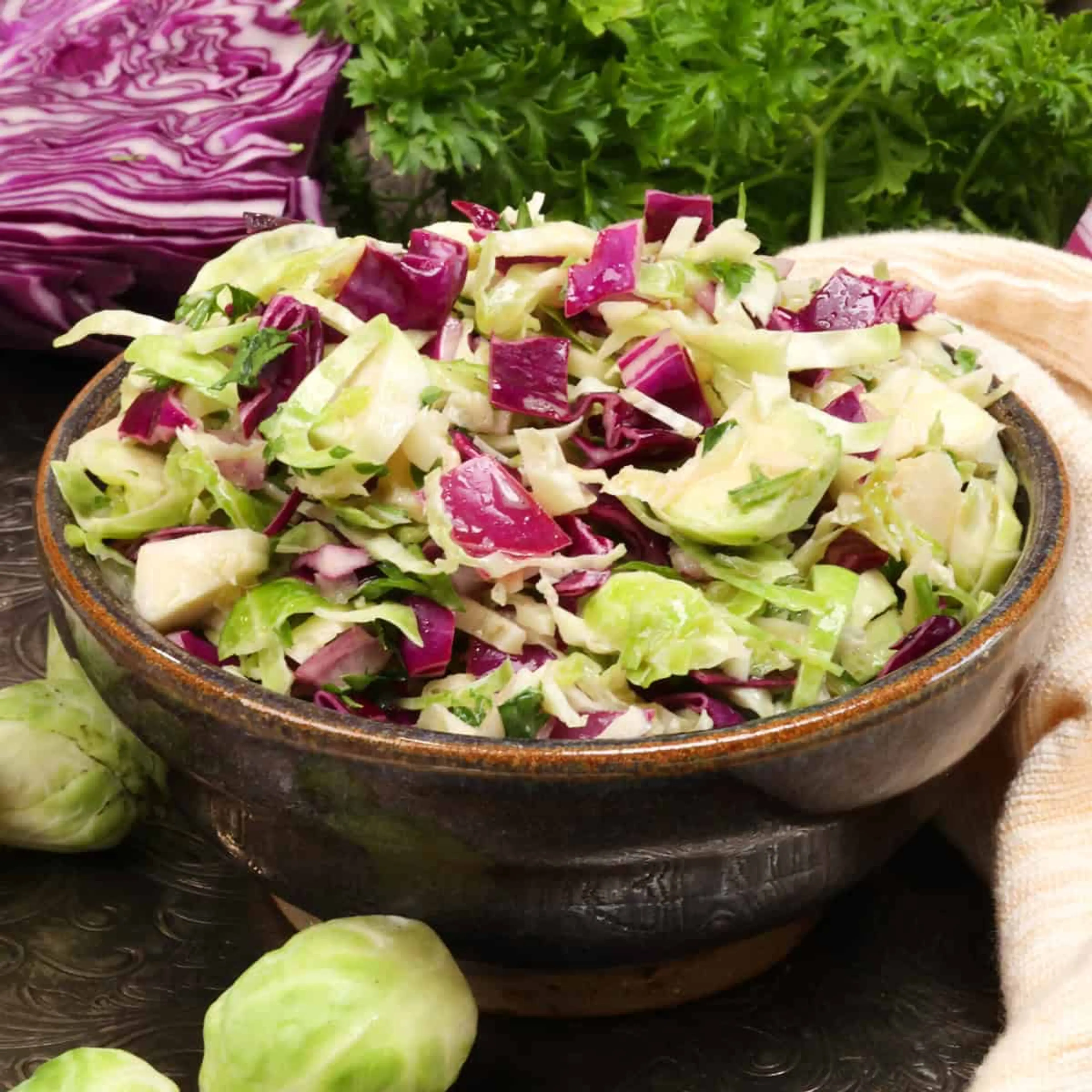 Brussels Sprouts Salad For One