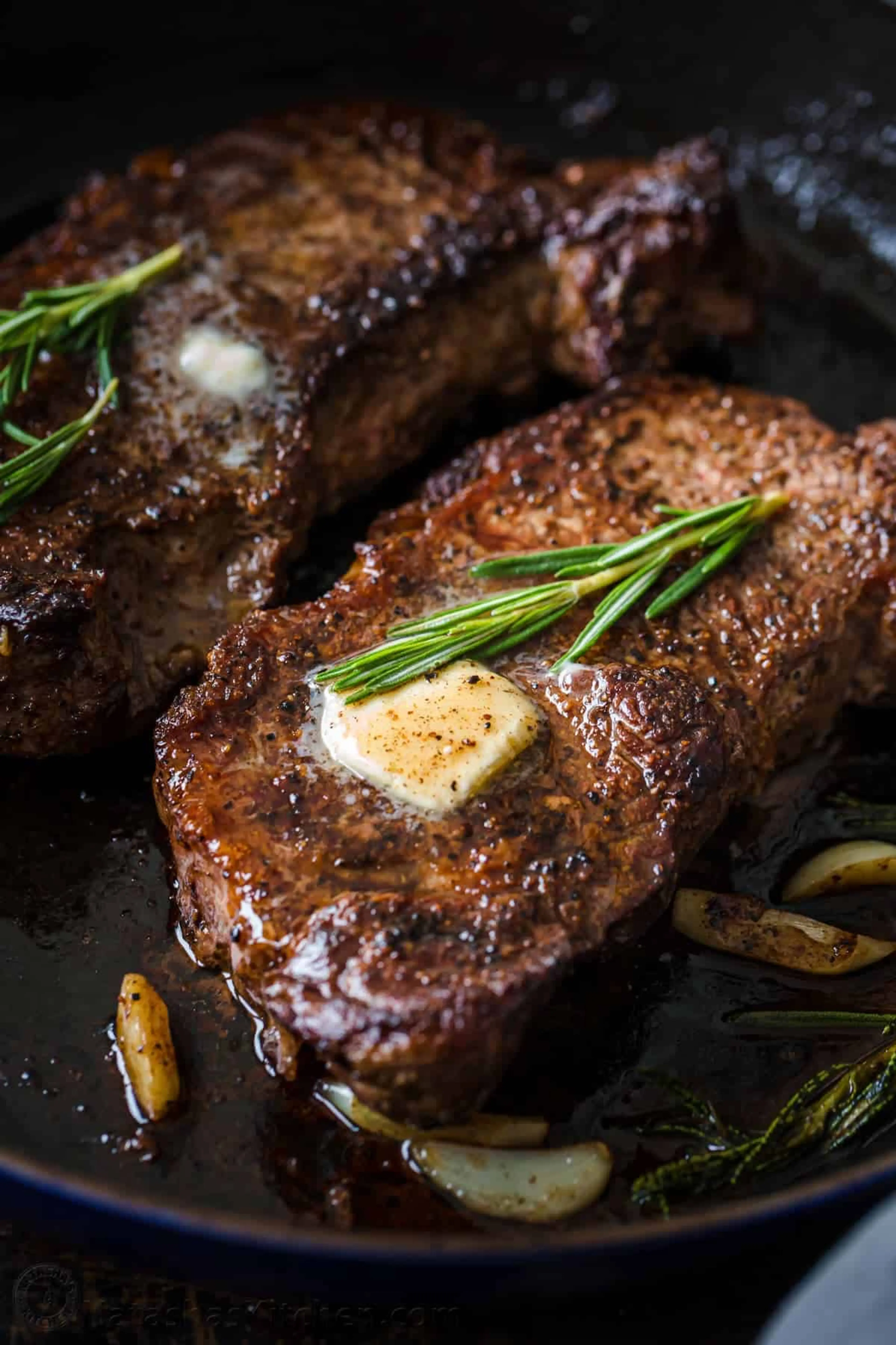 Pan-Seared Steak with Garlic Butter