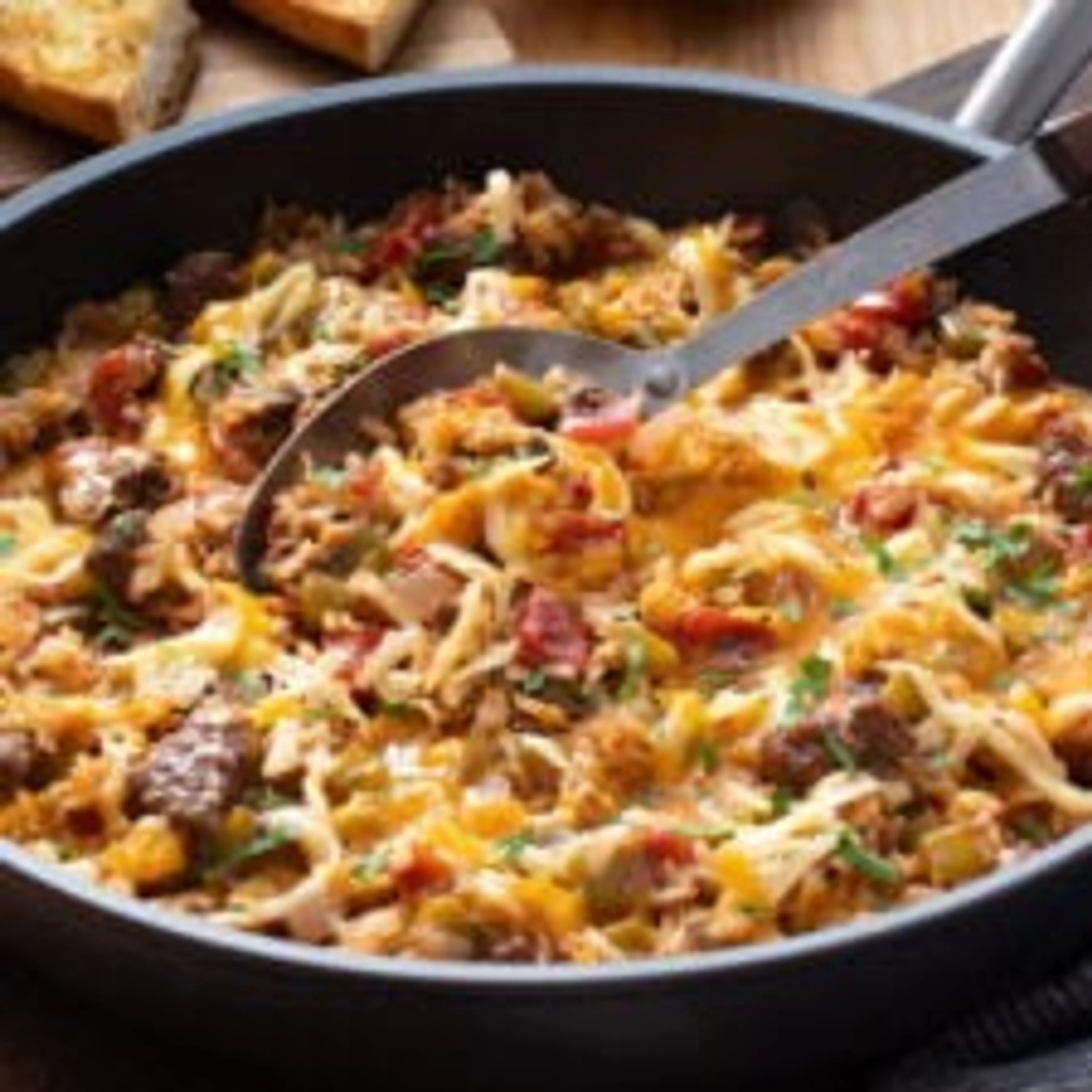 Ground Beef and Rice Skillet Recipe