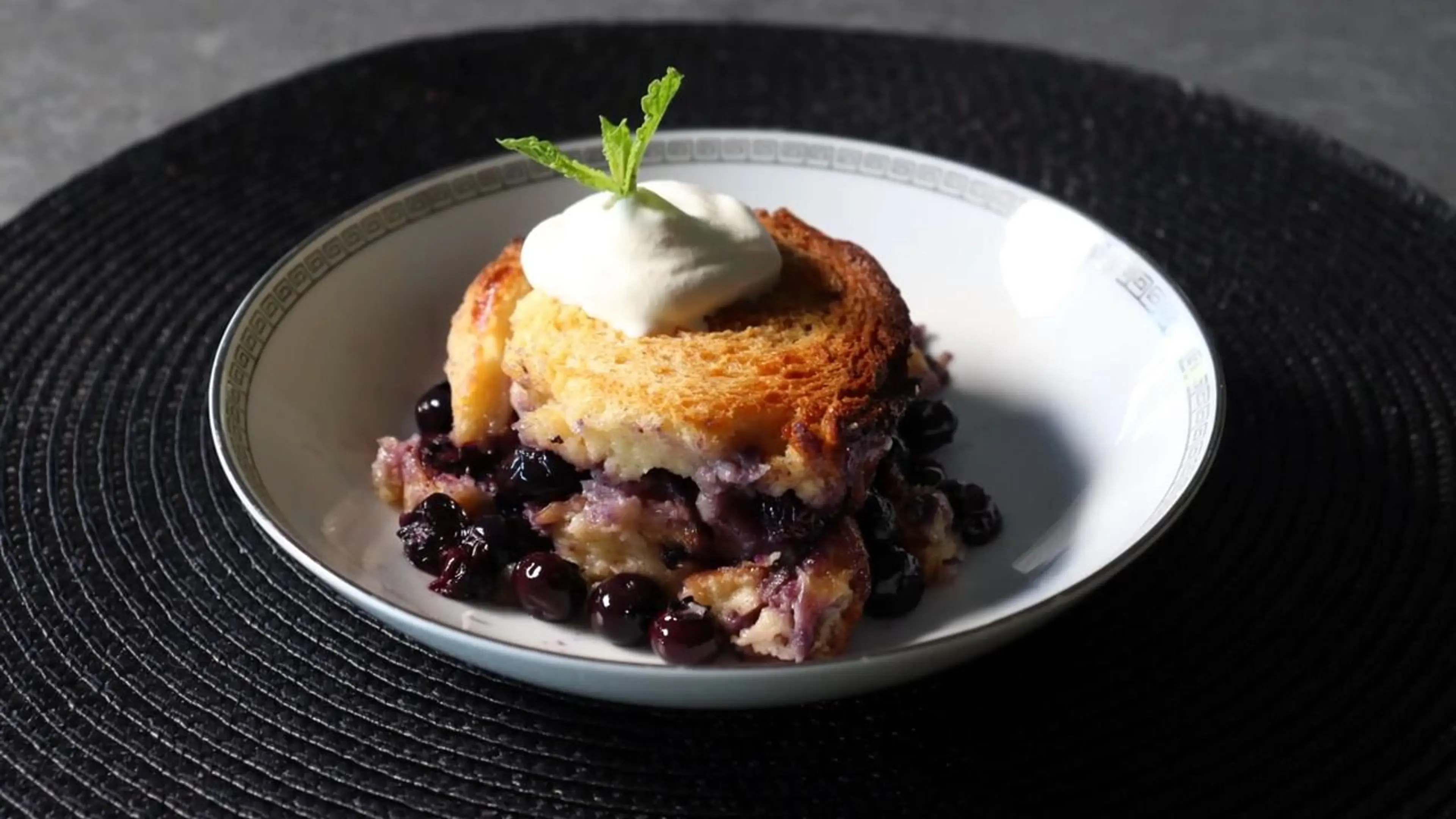 The Best Blueberry Bread Pudding