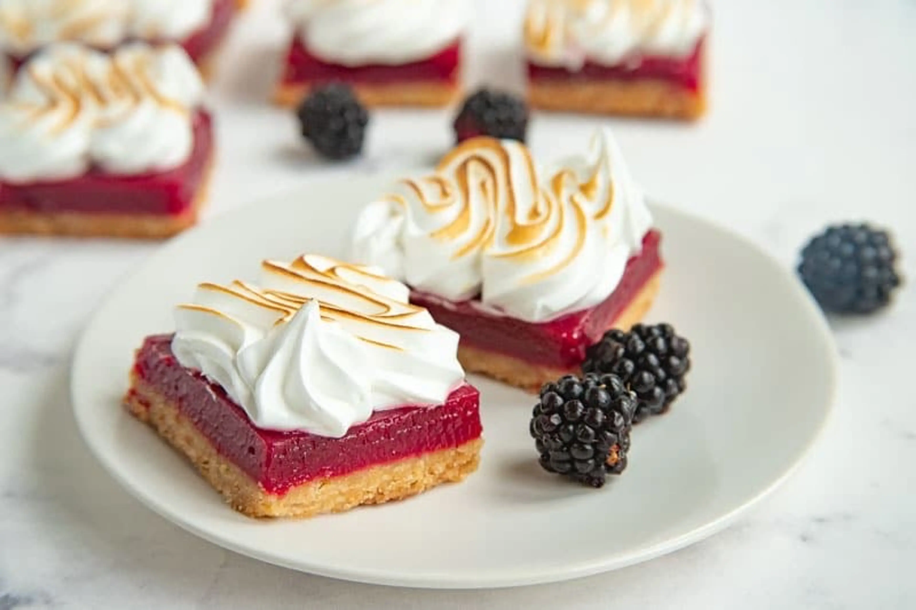 Blackberry Lemon Curd Bars