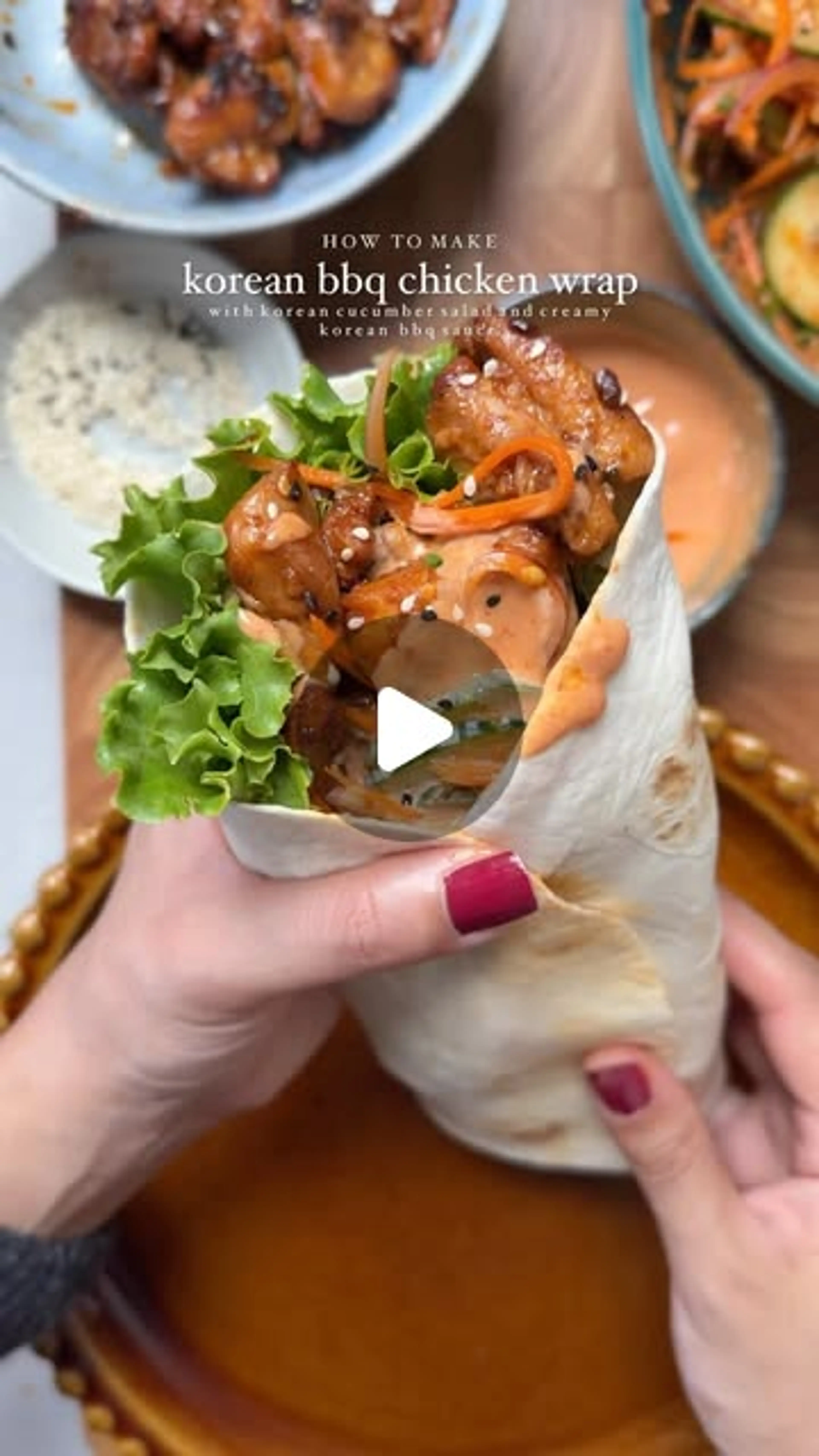 Korean Bbq Chicken Wrap