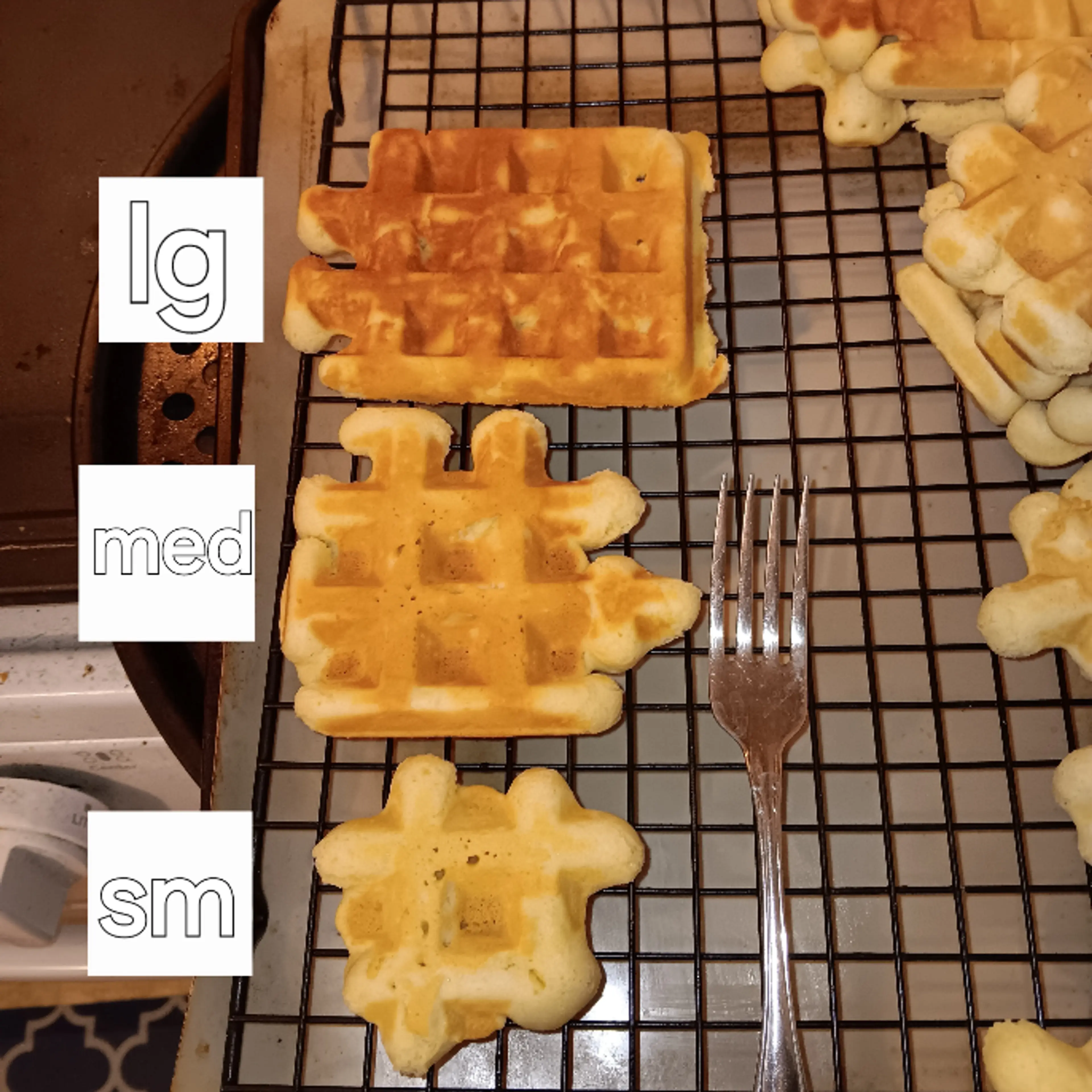 Waffle cookies