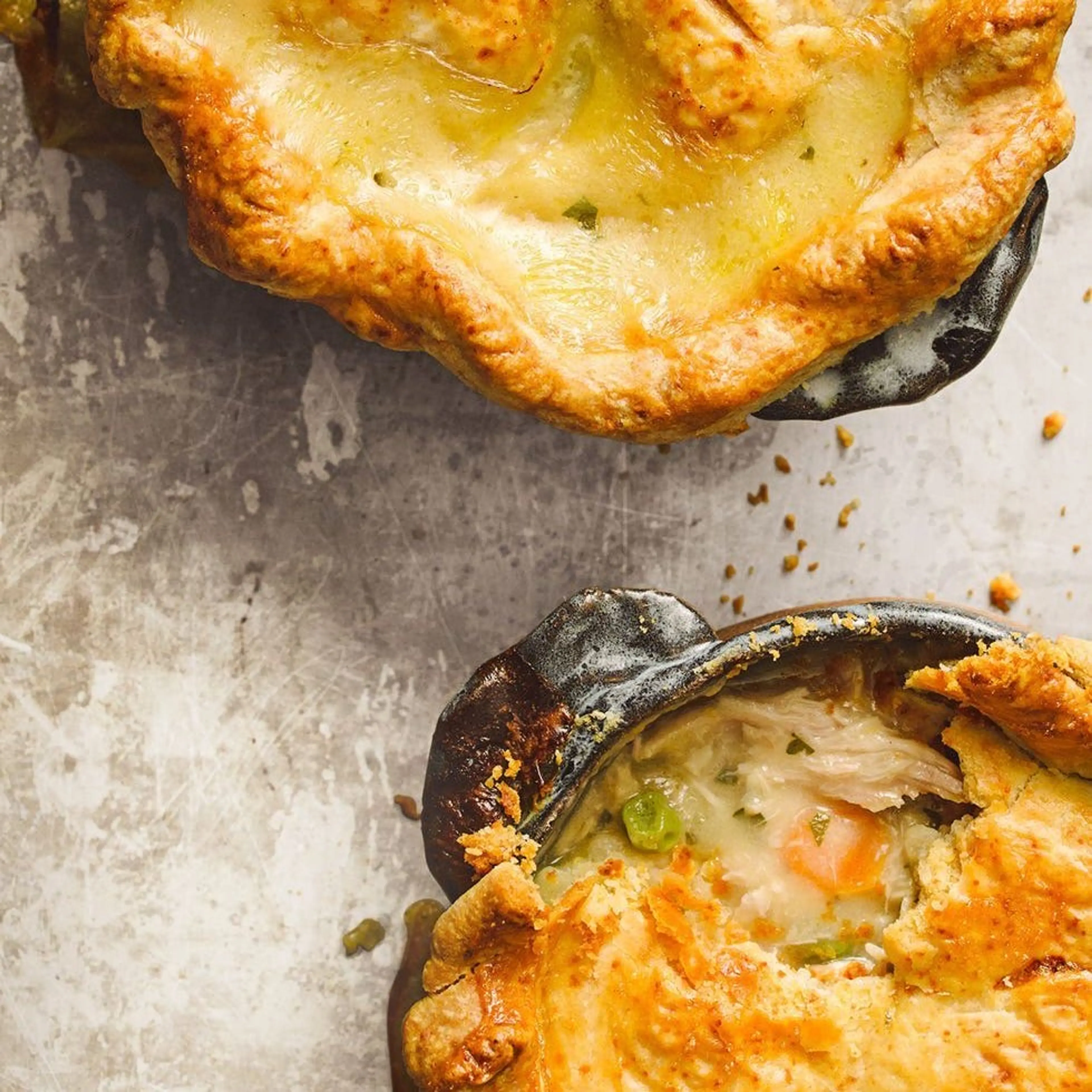 Creamy Chicken Potpies