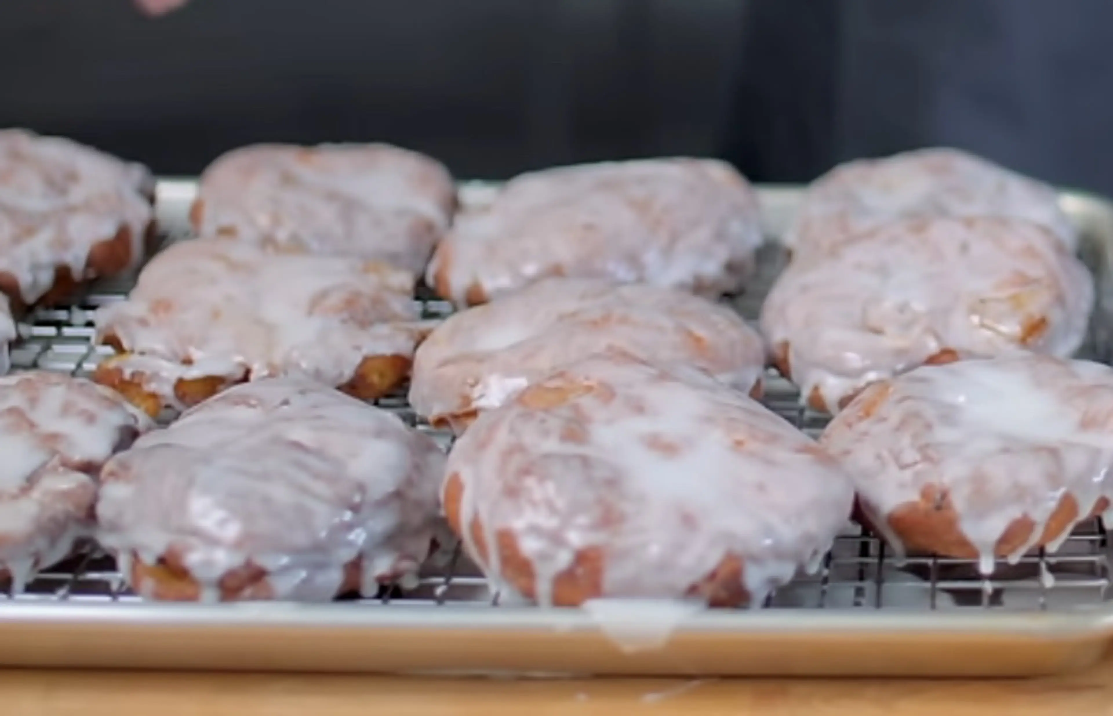 Double-Glazed Apple Fritters inspired by Regular Show