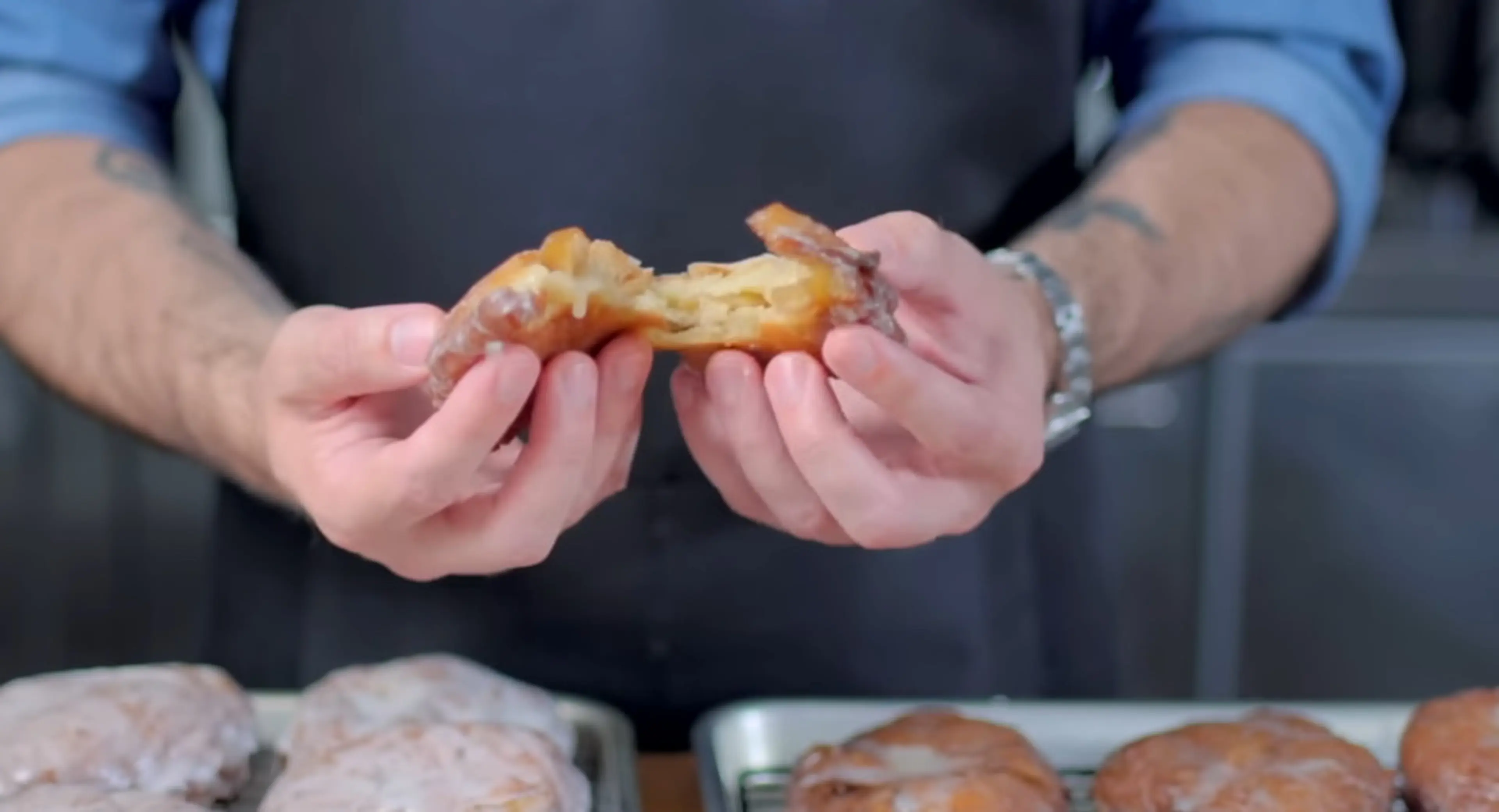 Double-Glazed Apple Fritters inspired by Regular Show