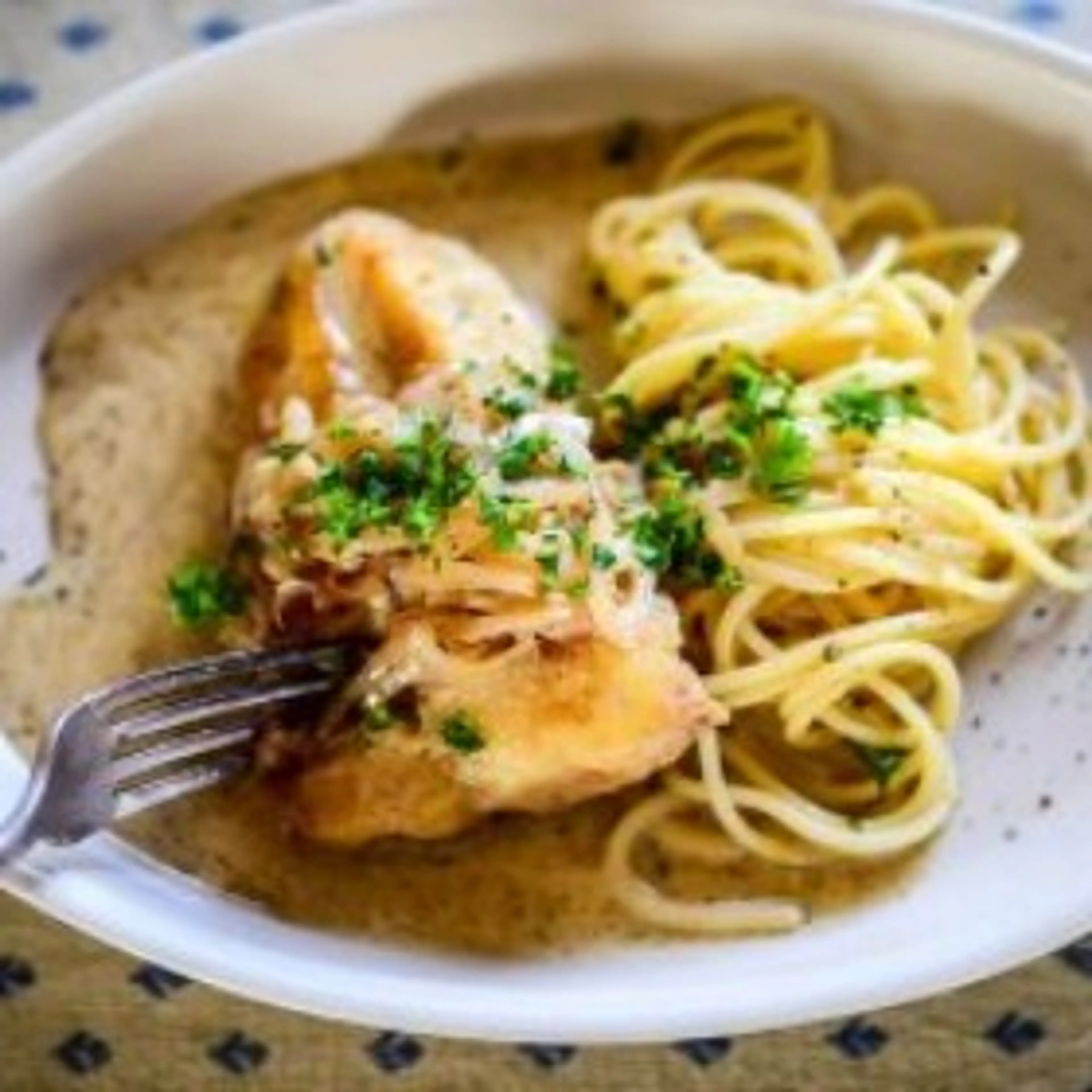 Cod with Shallots and Cream Sauce