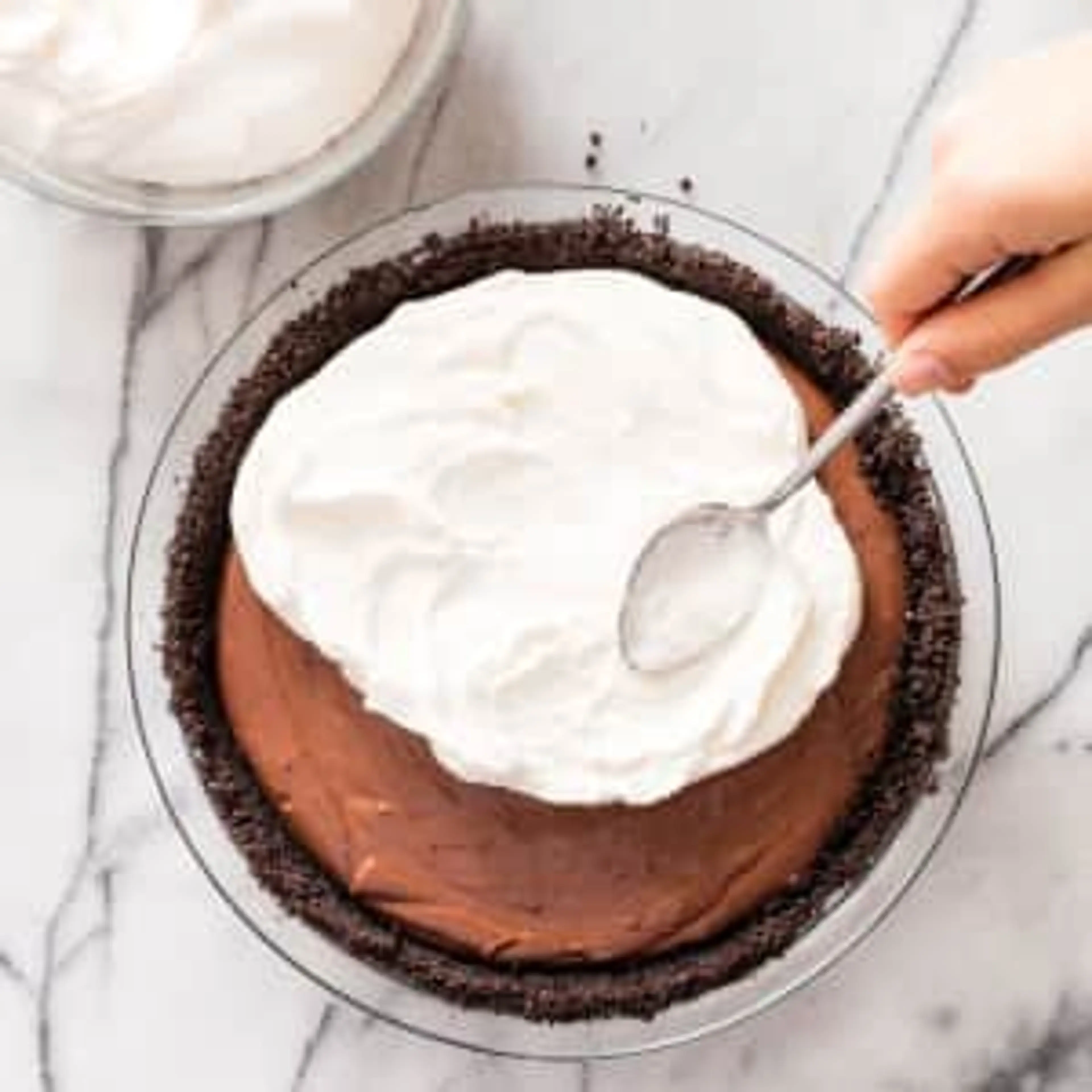 Chocolate Cream Pie with Cookie Crust