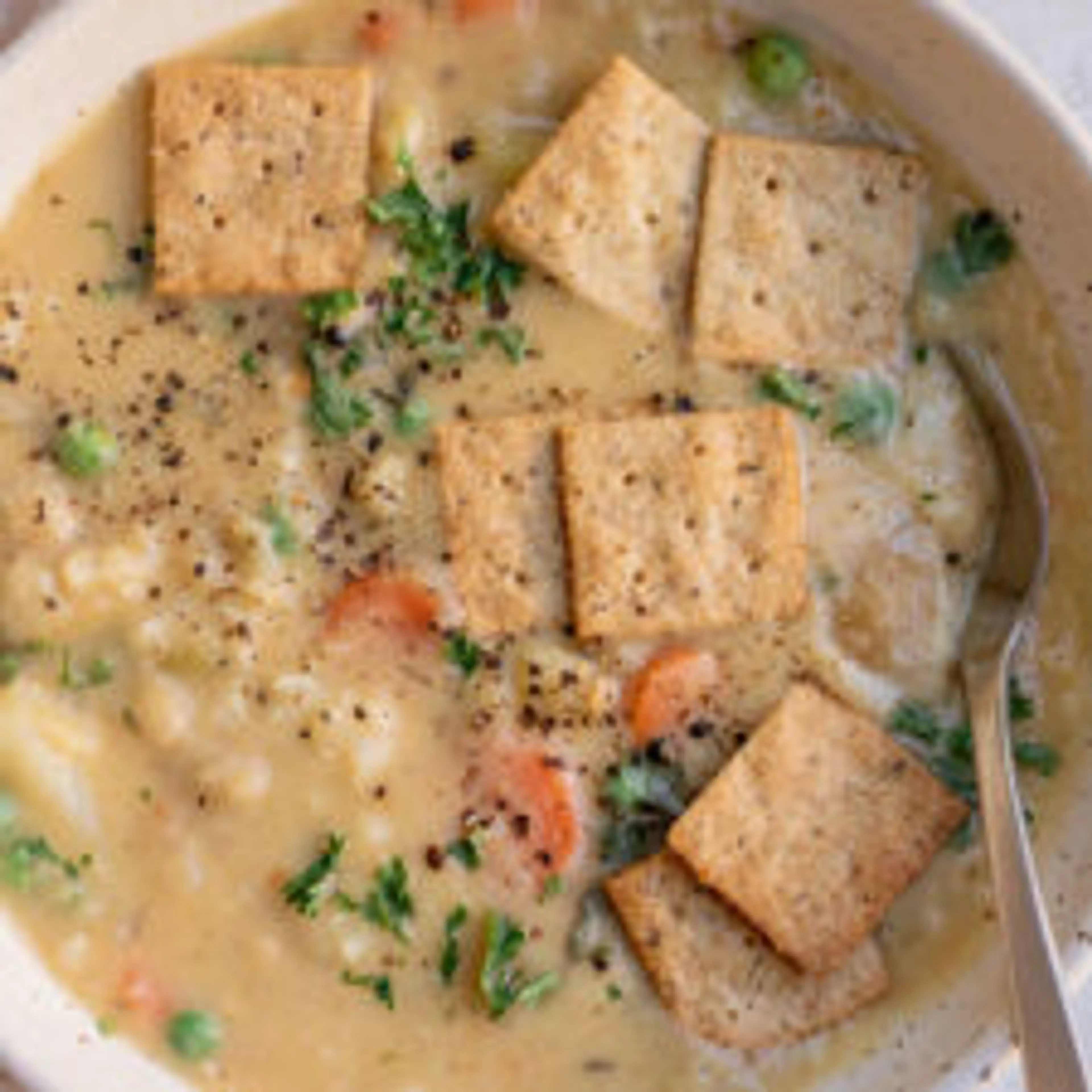 Creamy Vegan Pot Pie Soup