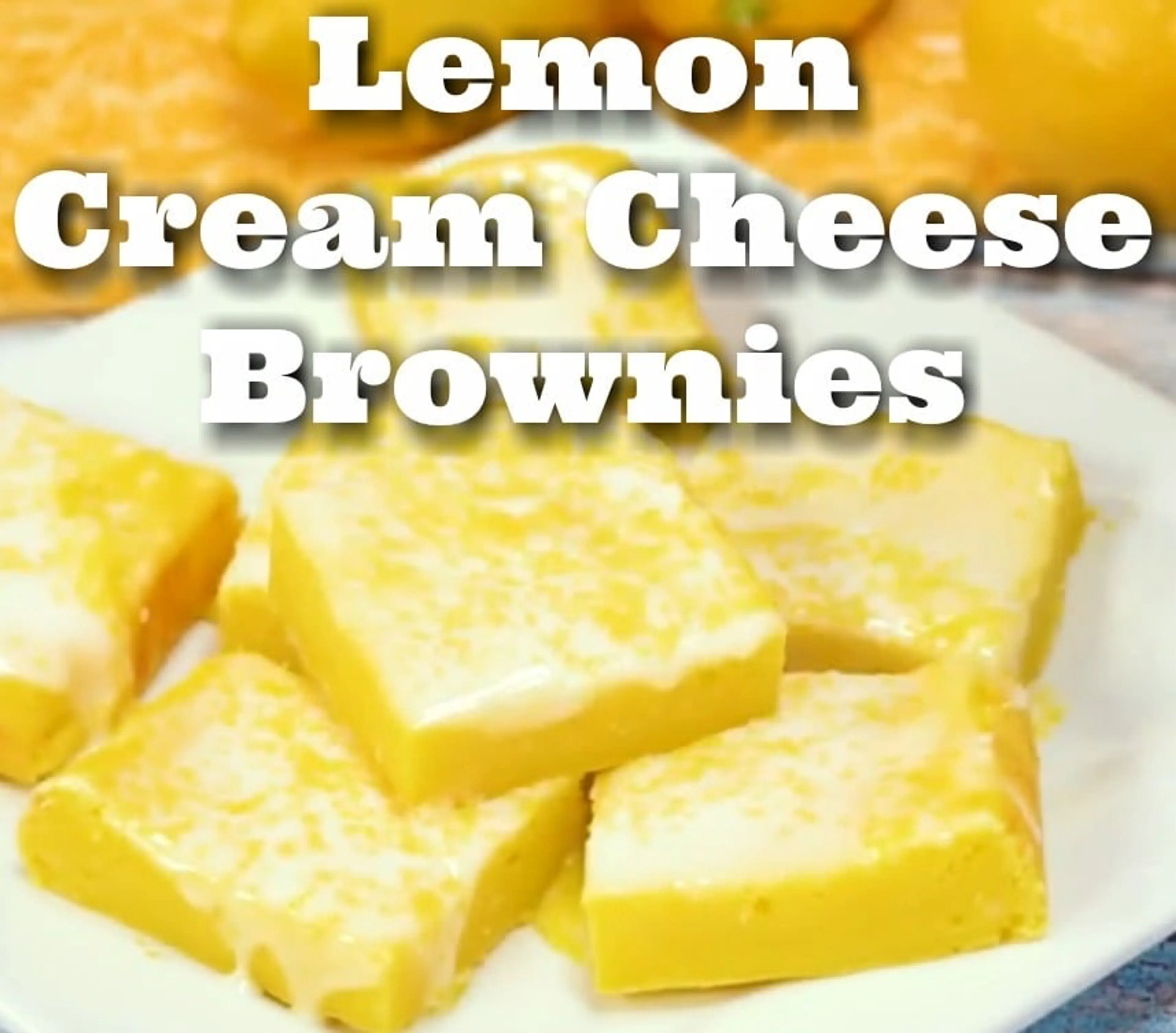 Lemon Cream Cheese Brownies!