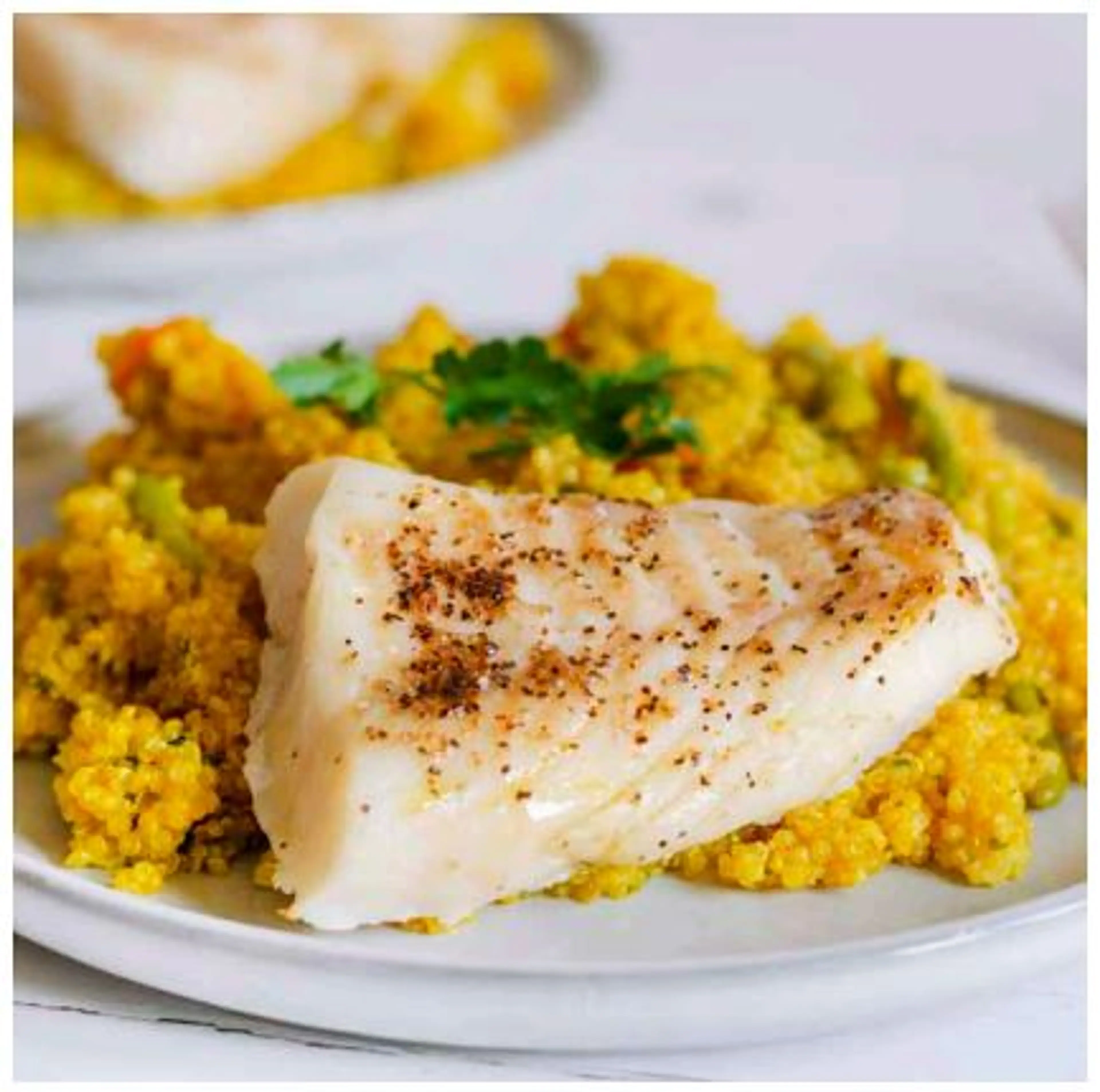 Cod Fillet with Spiced Quinoa