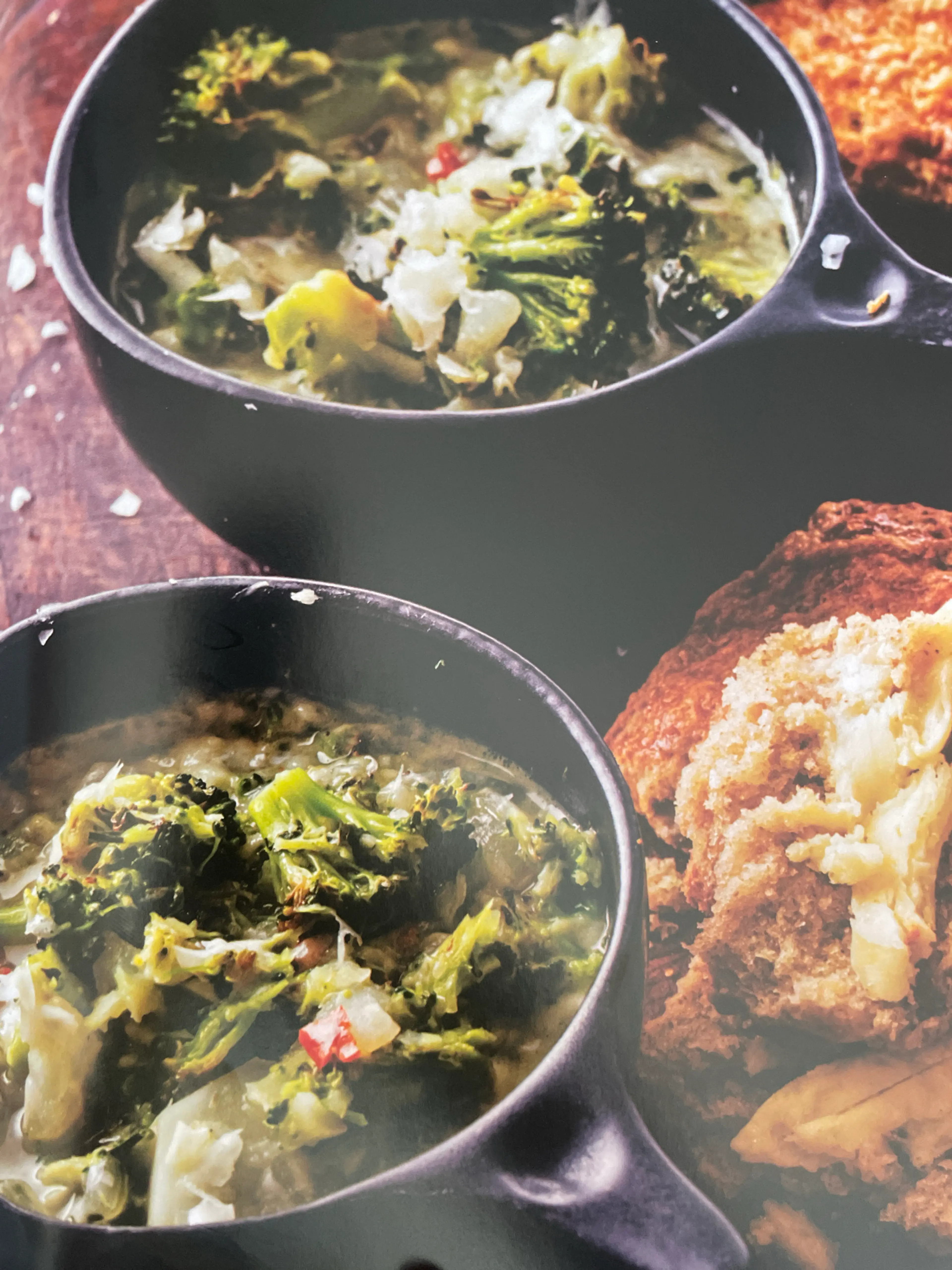 Creamy CARAMELIZED BROCCOLI SOUP with Lemon Zest and Chile