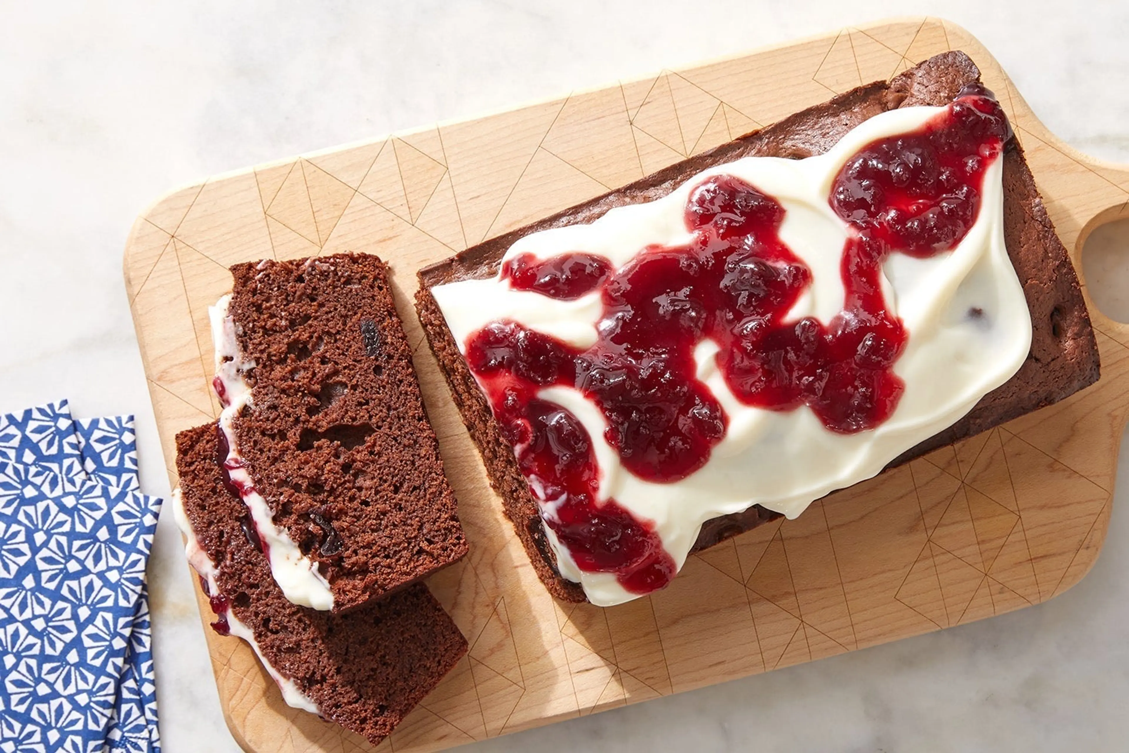 Chocolate Cherry Cake with Mascarpone Frosting