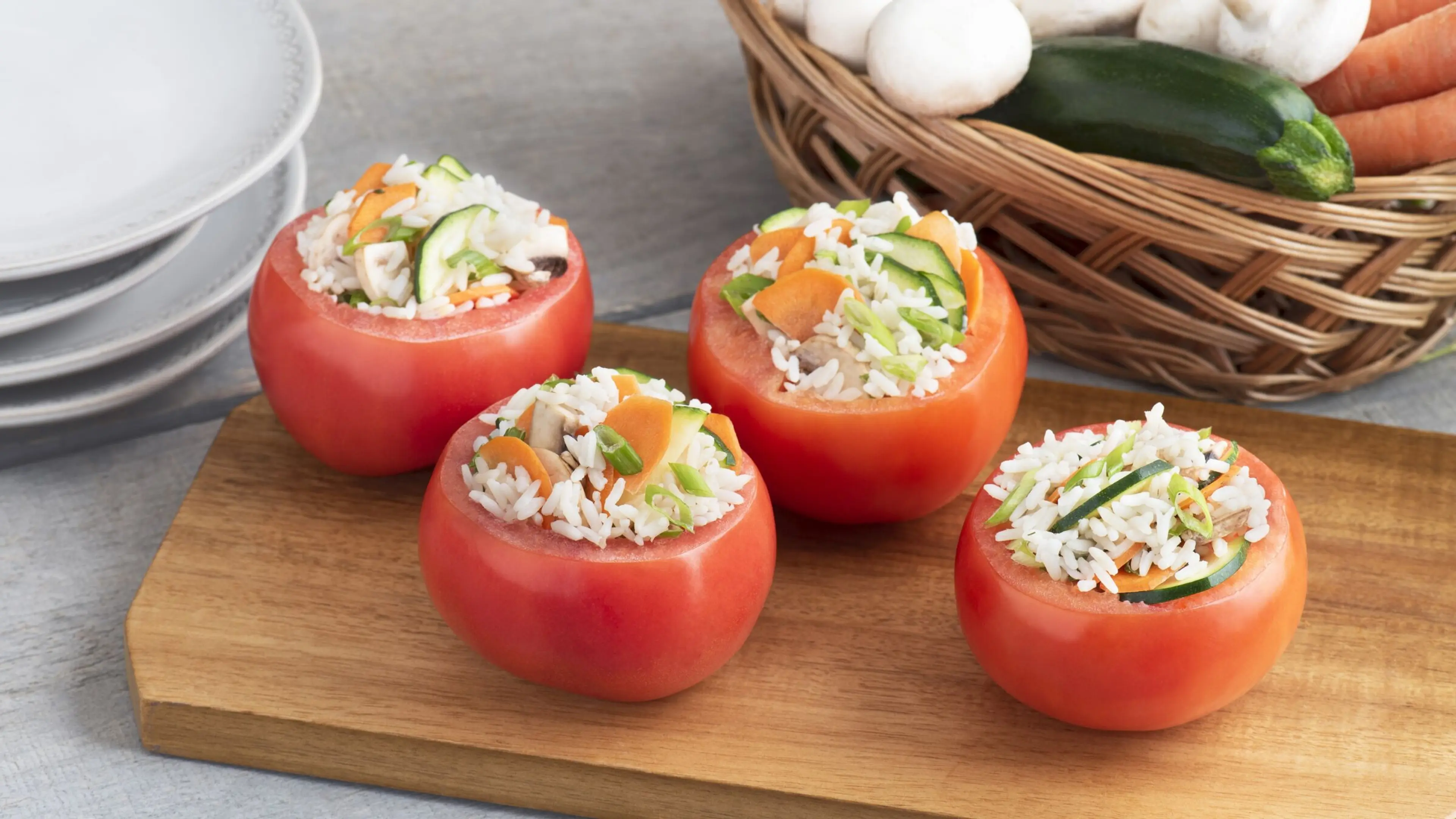 Garden Stuffed Tomatoes