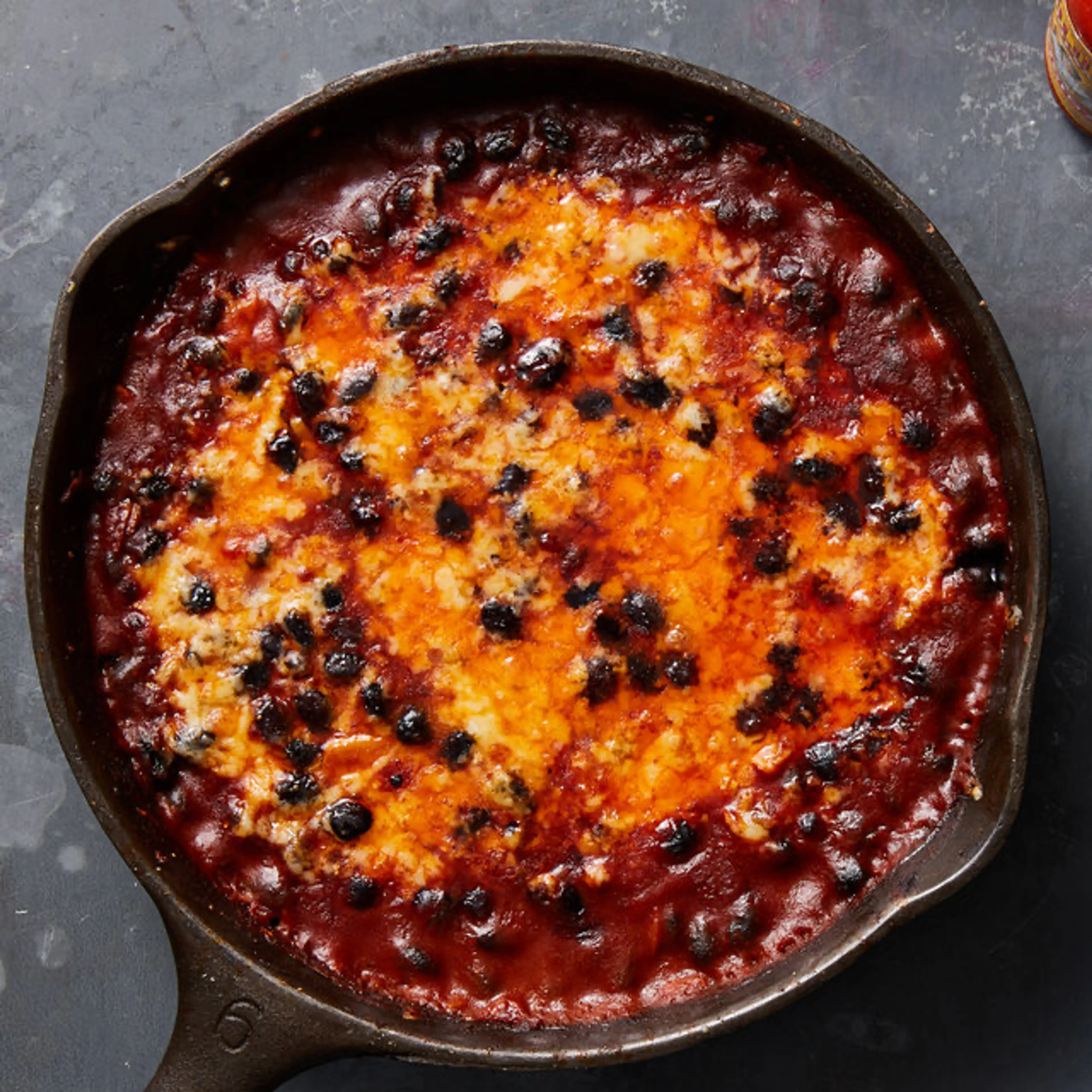 Cheesy, Spicy Black Bean Bake