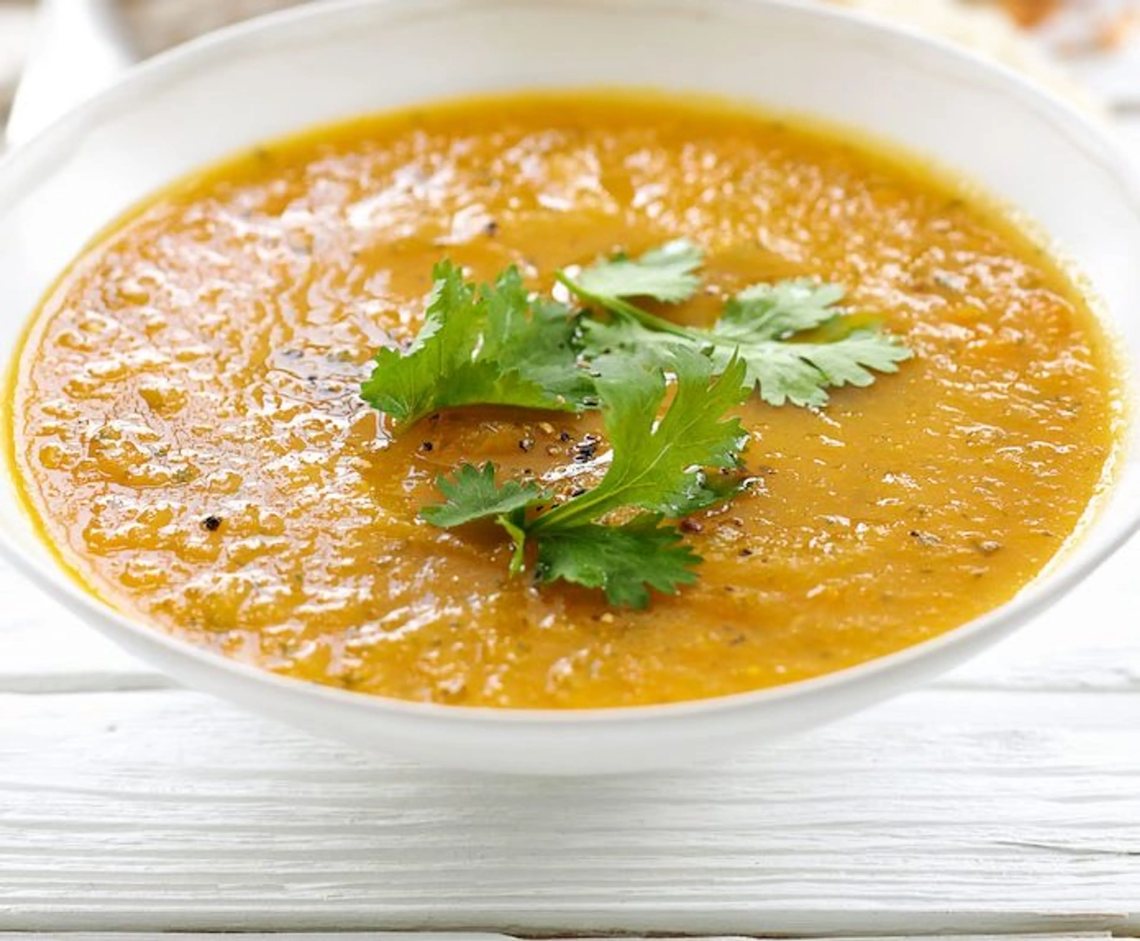 Carrot & coriander soup