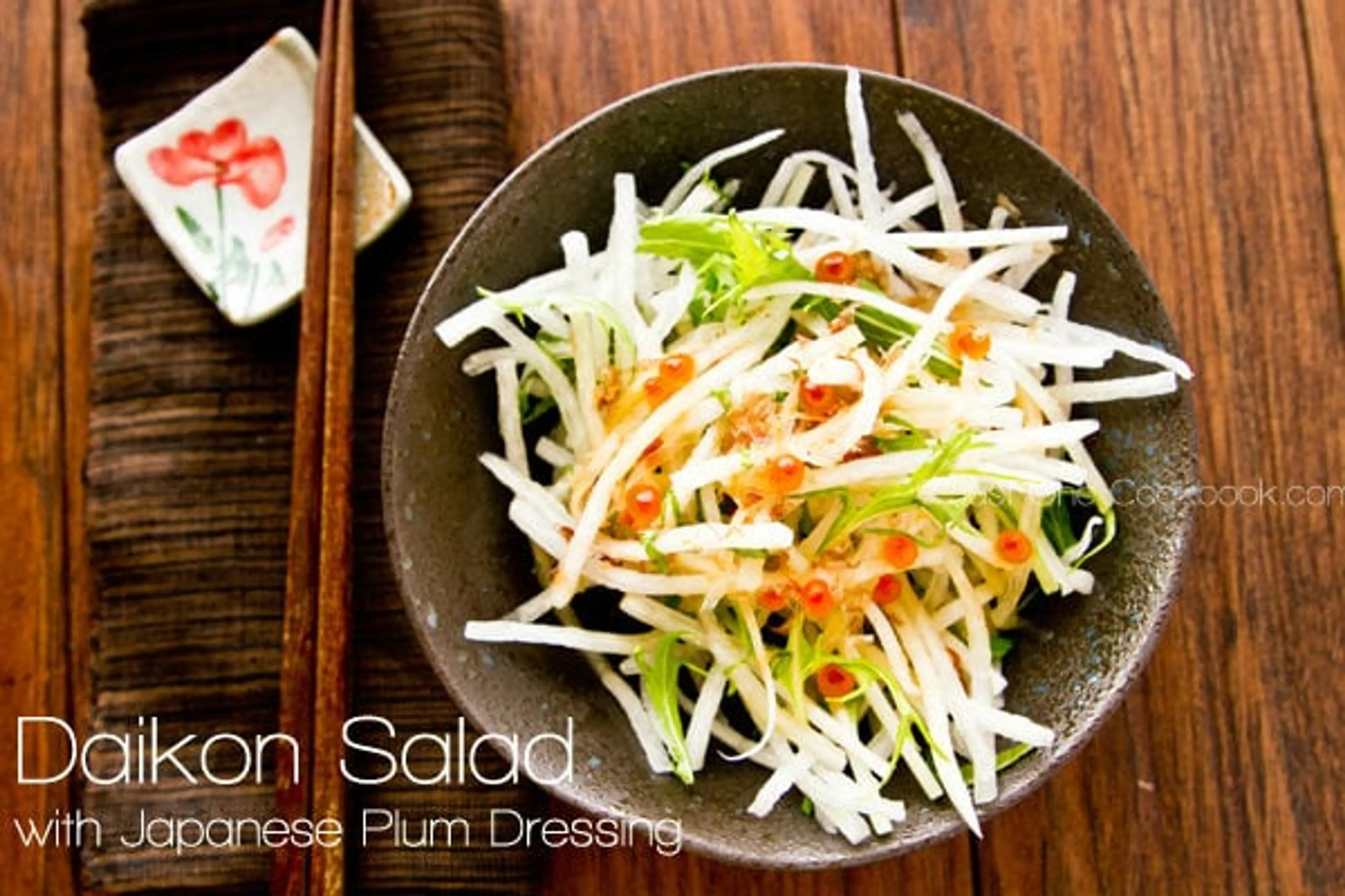 Daikon Salad with Ume Plum Dressing